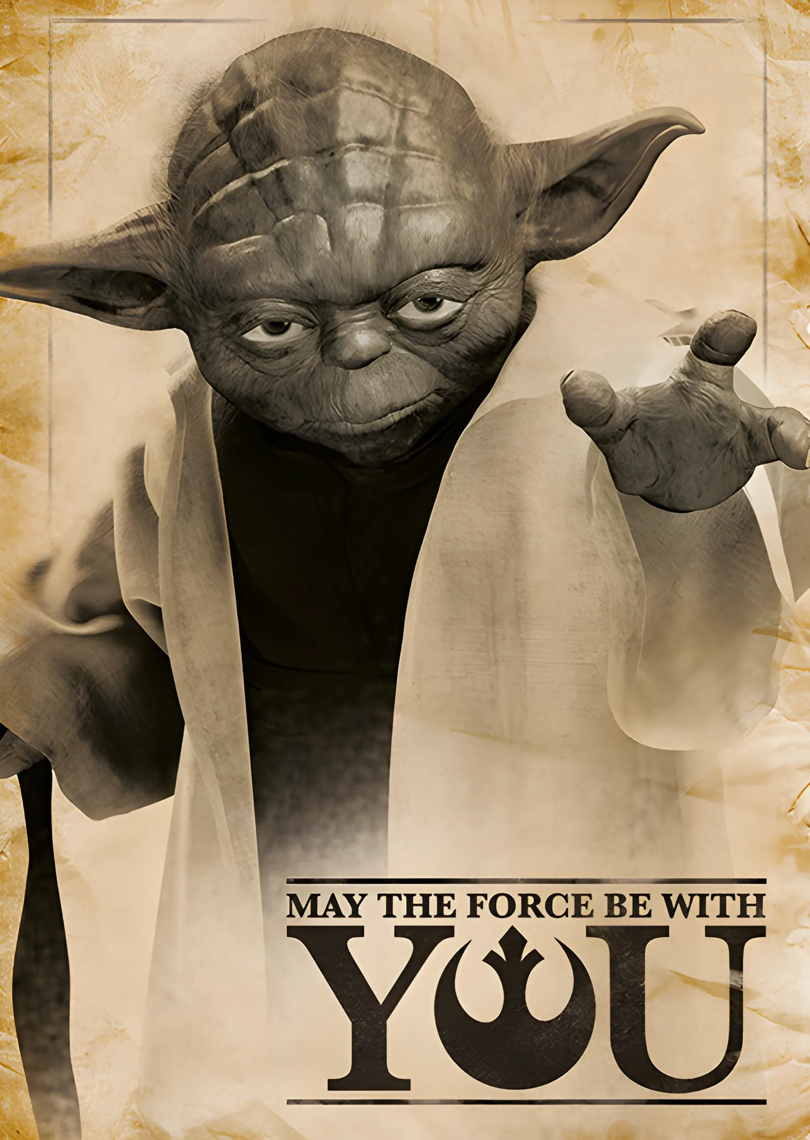 Star Wars: May the Force Be With You metal tablo