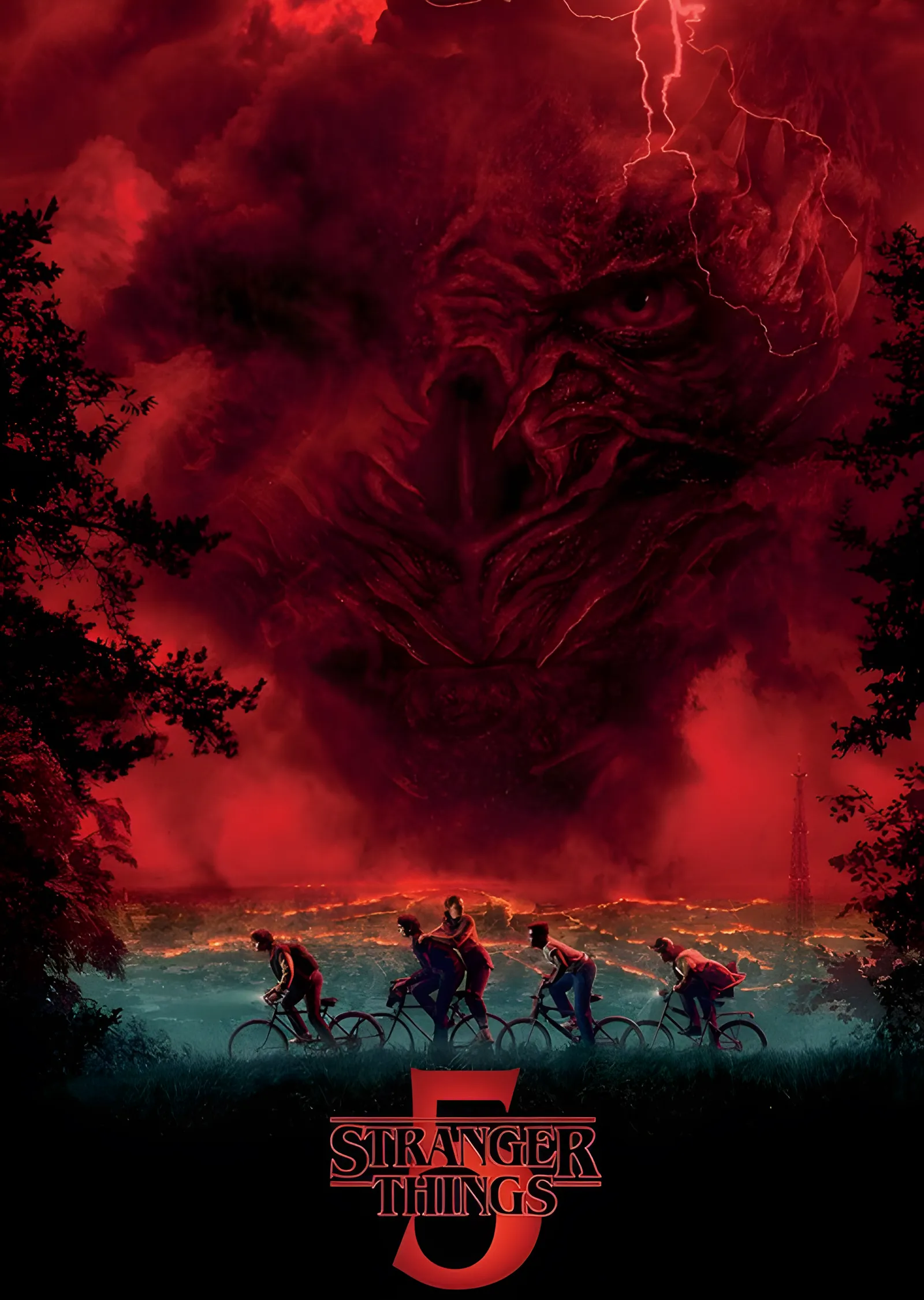 Stranger Things 5: Vecna Göğü metal tablo