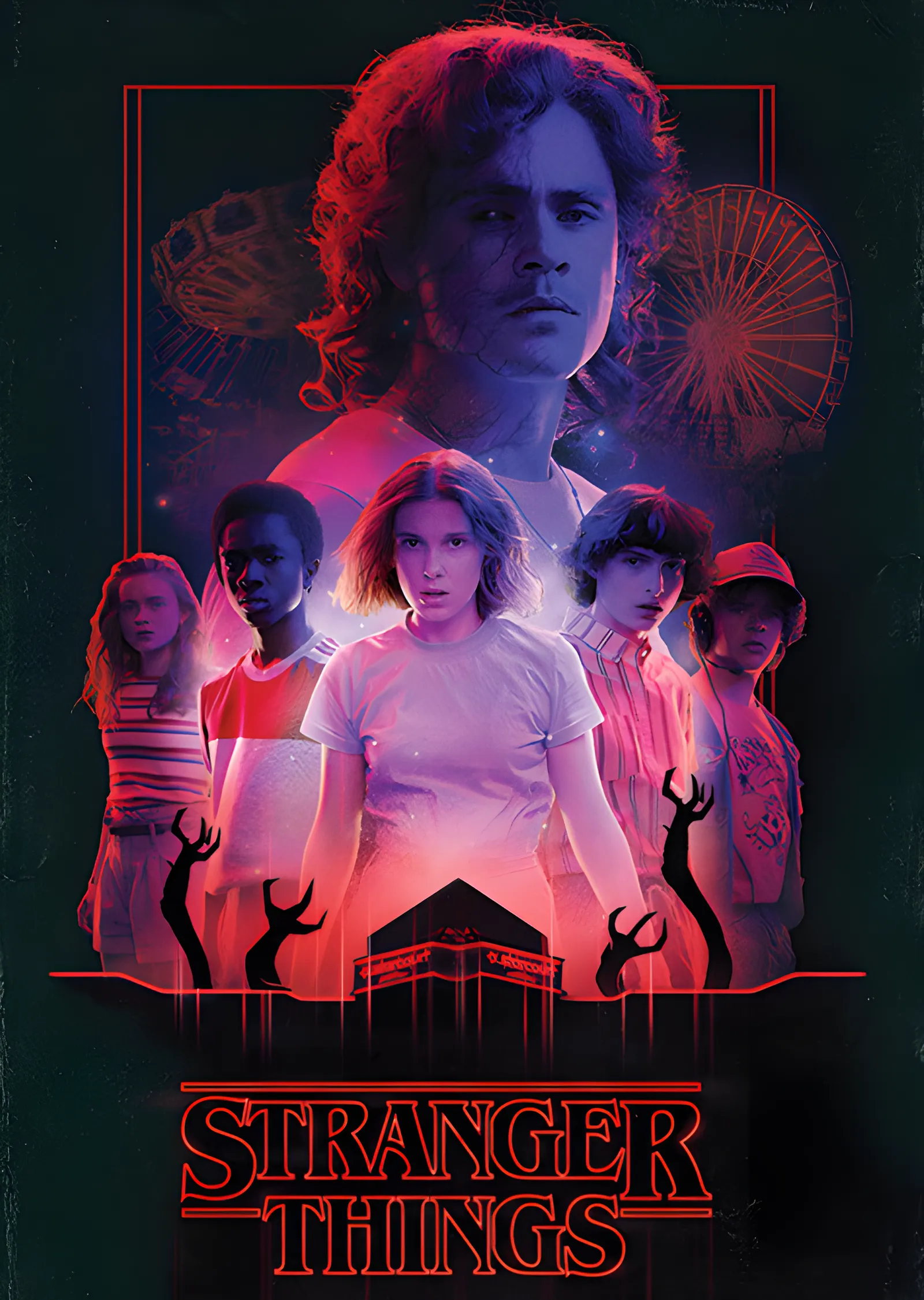 Stranger Things: Korku Gecesi metal tablo