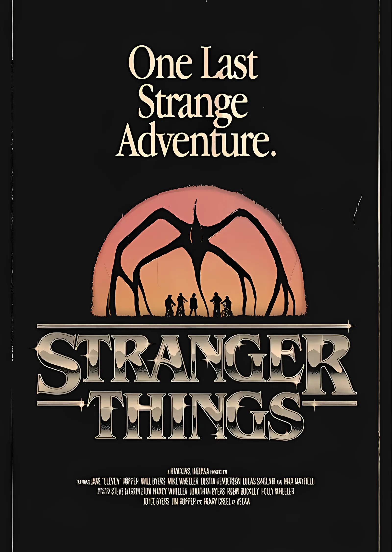 Stranger Things: One Last Strange Adventure metal tablo