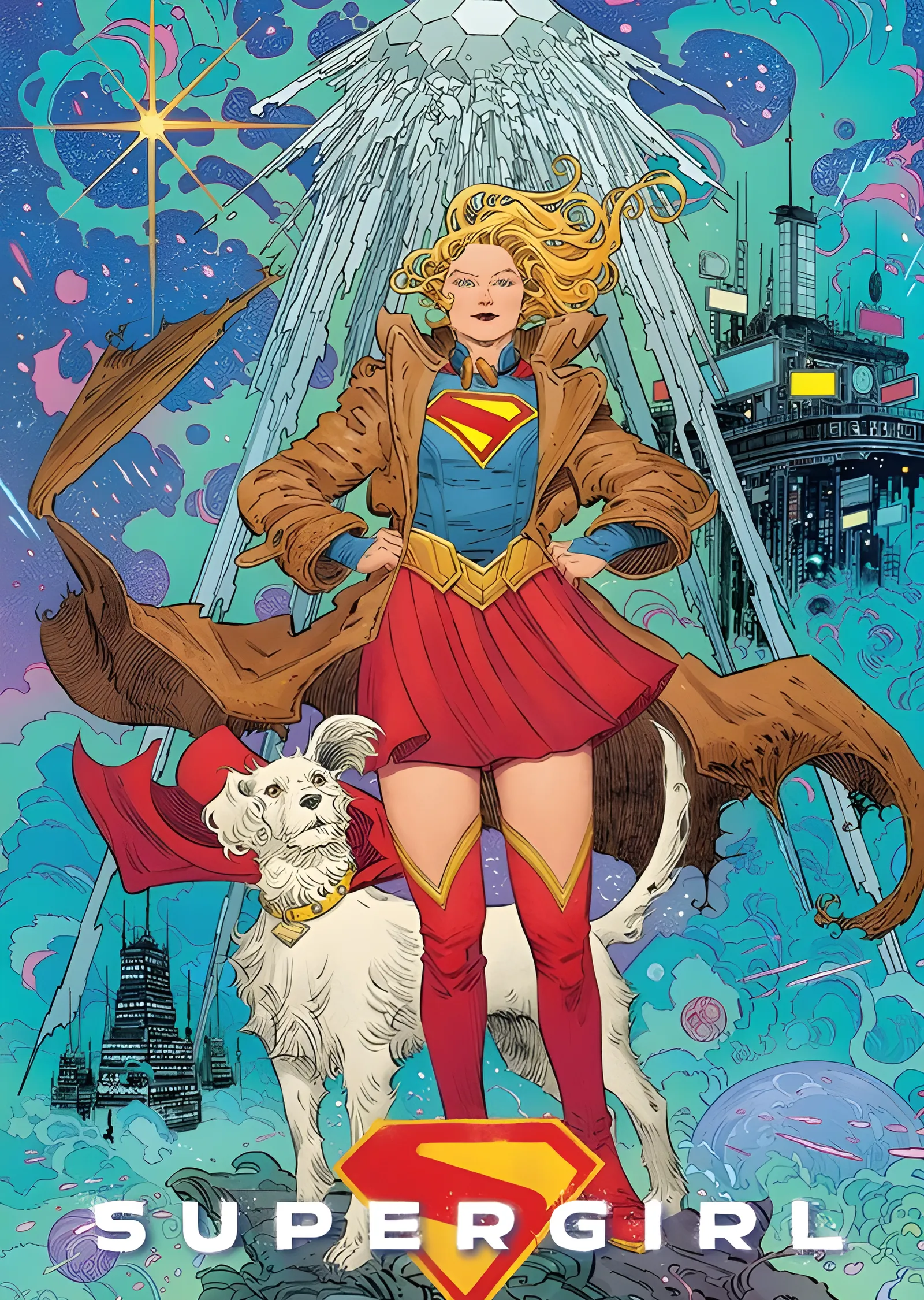 Supergirl: Çizgi Roman Yorumu metal tablo
