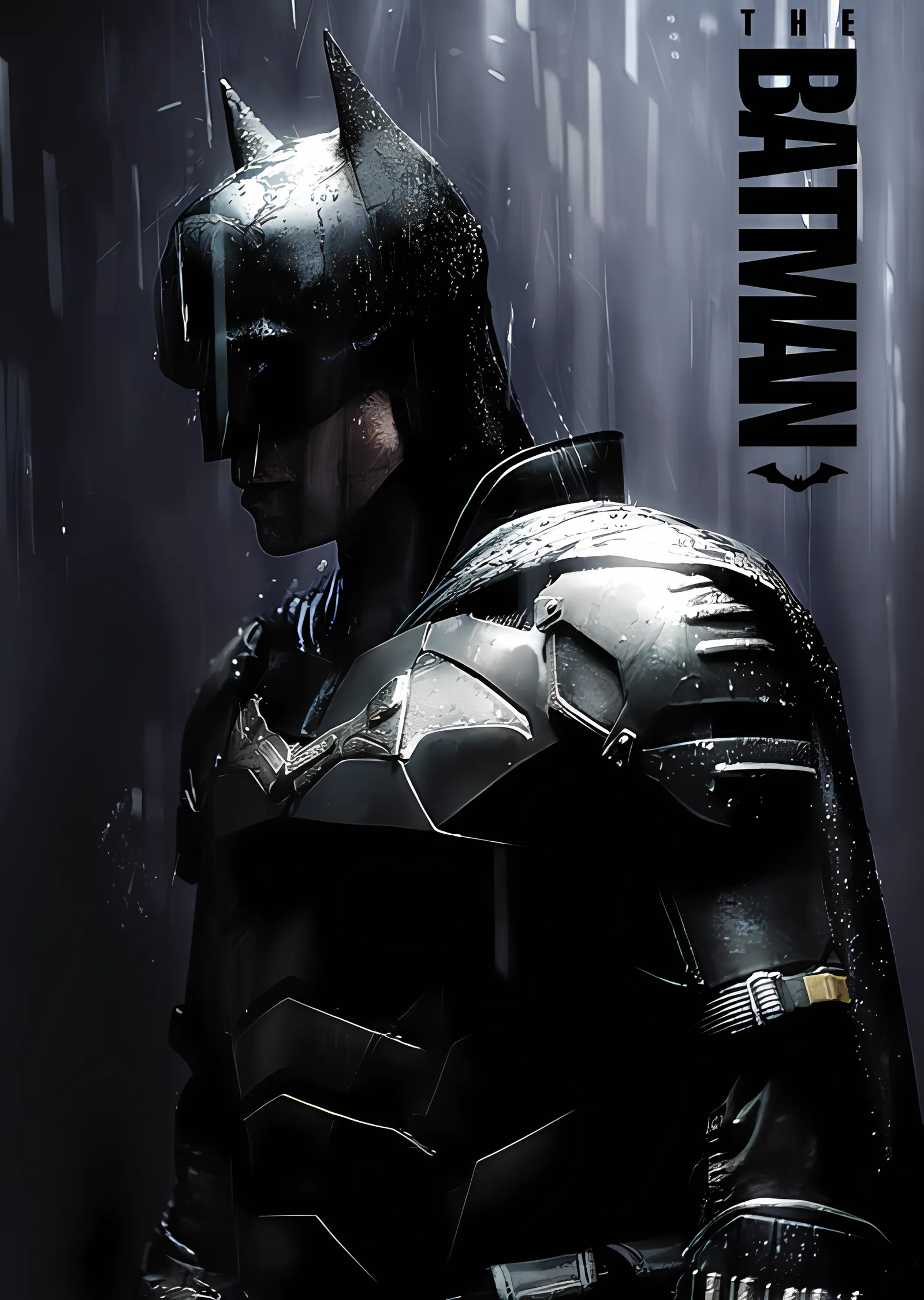 The Batman: Yağmurda Zırh metal tablo