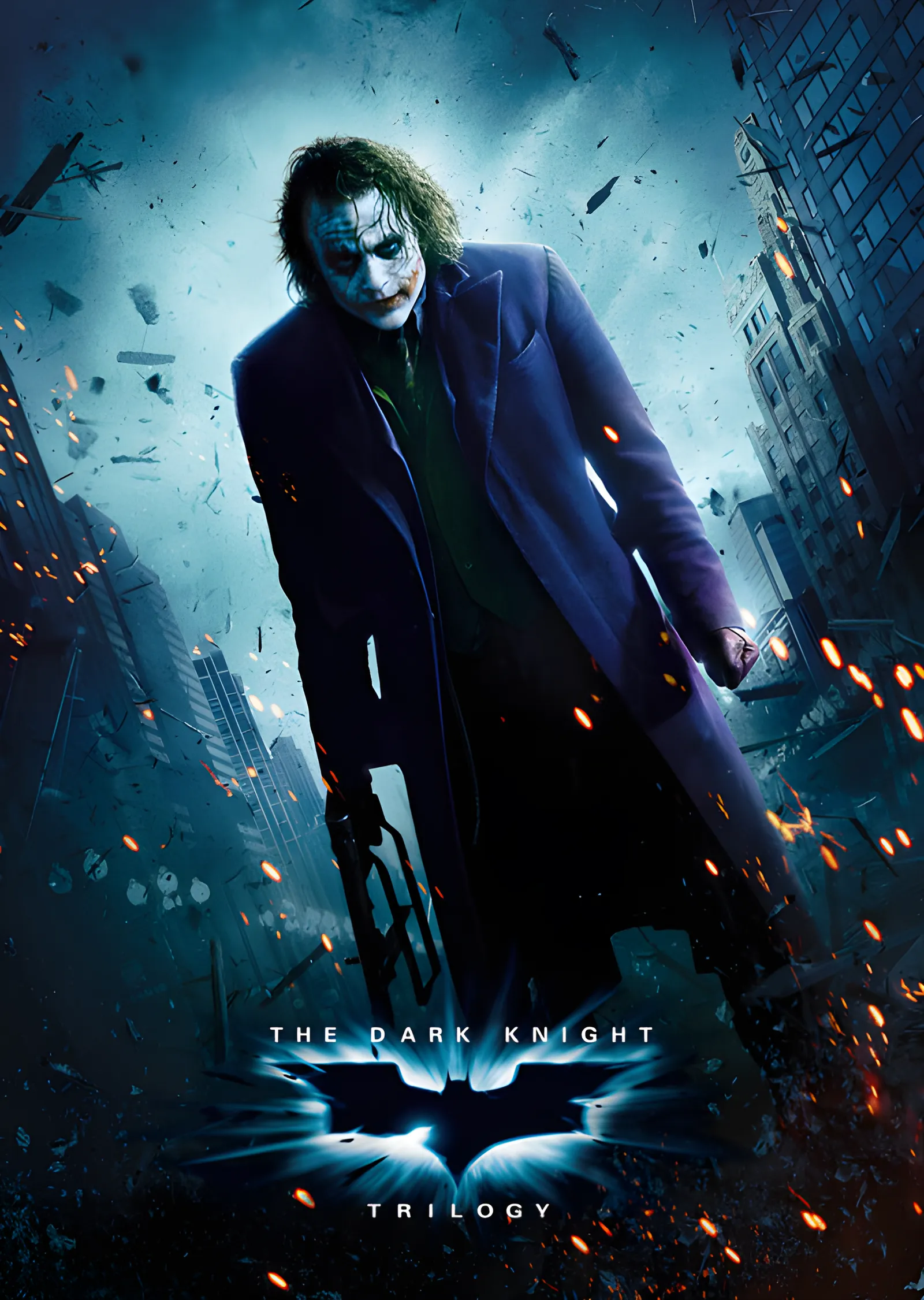 The Dark Knight Trilogy: Joker metal tablo