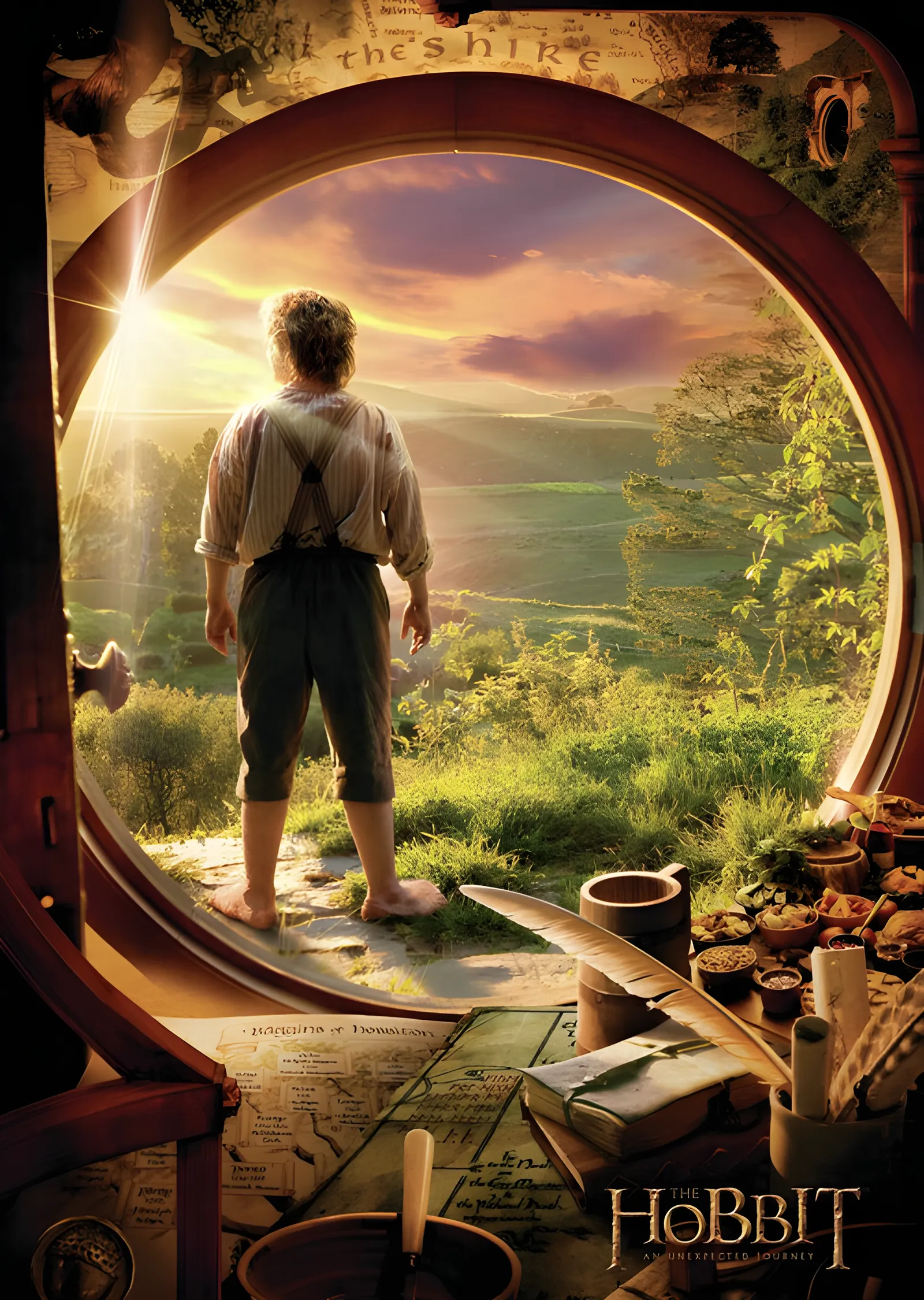 The Hobbit: Bilbo'nun Kapısı metal tablo
