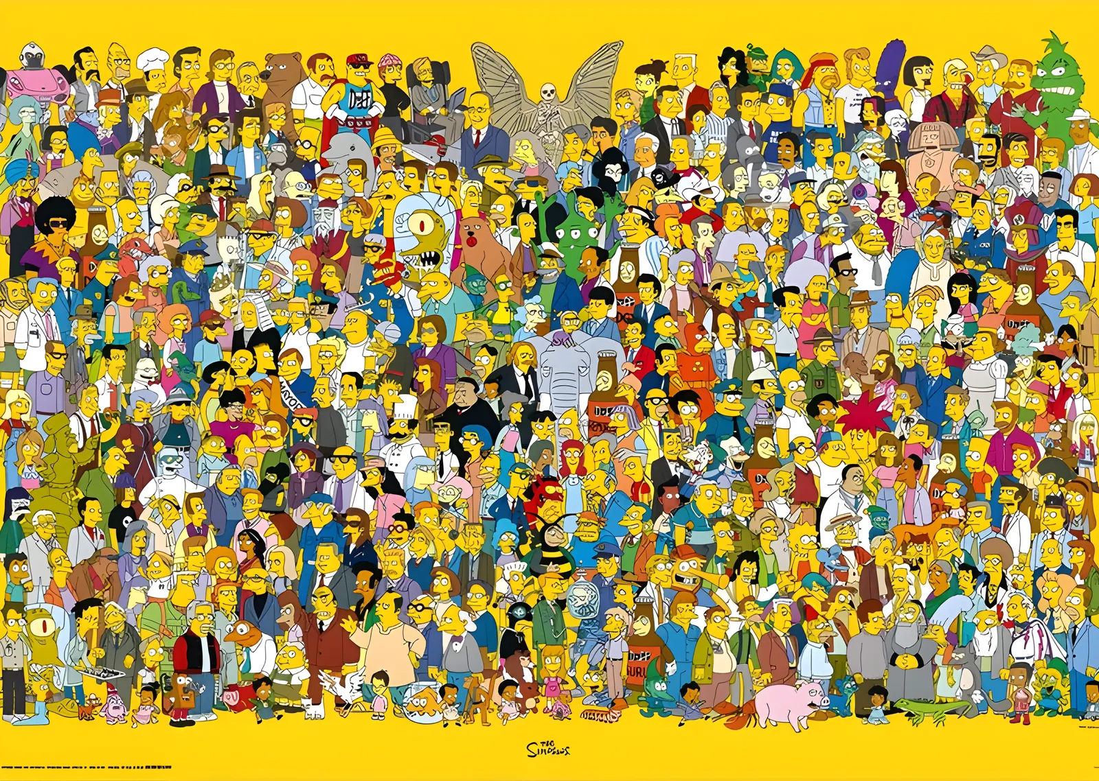 The Simpsons: Springfield Kalabalığı metal tablo