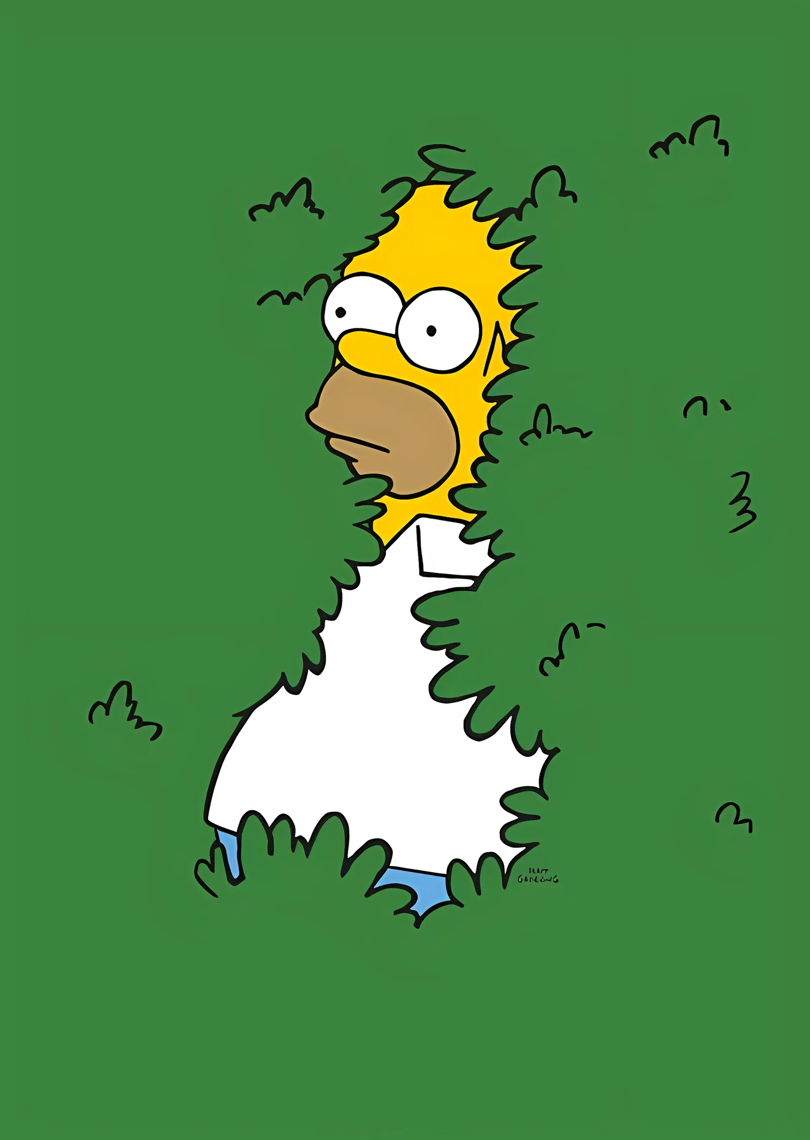 The Simpsons: Homer Çalılıkta metal tablo