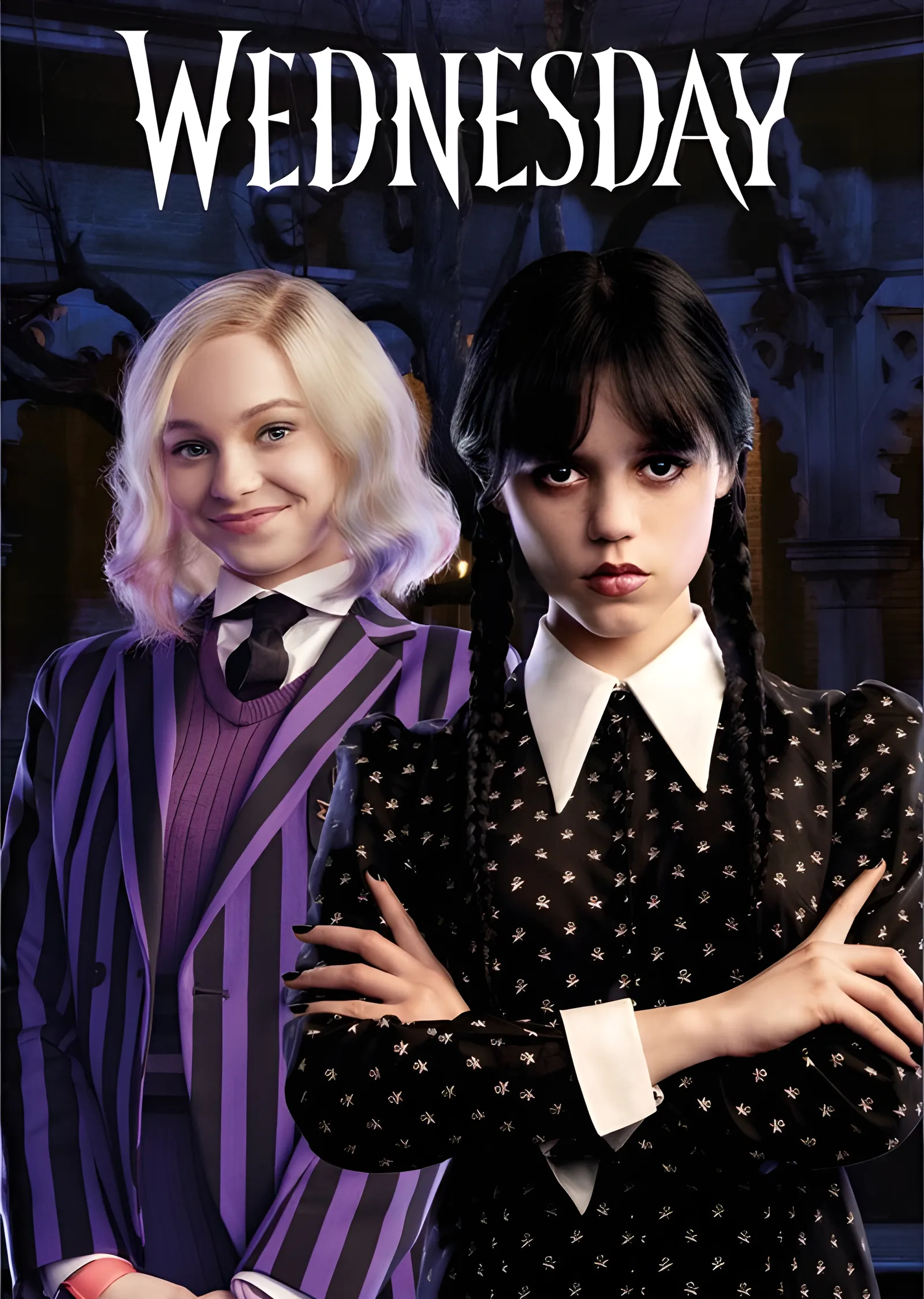 Wednesday: Enid ve Wednesday metal tablo