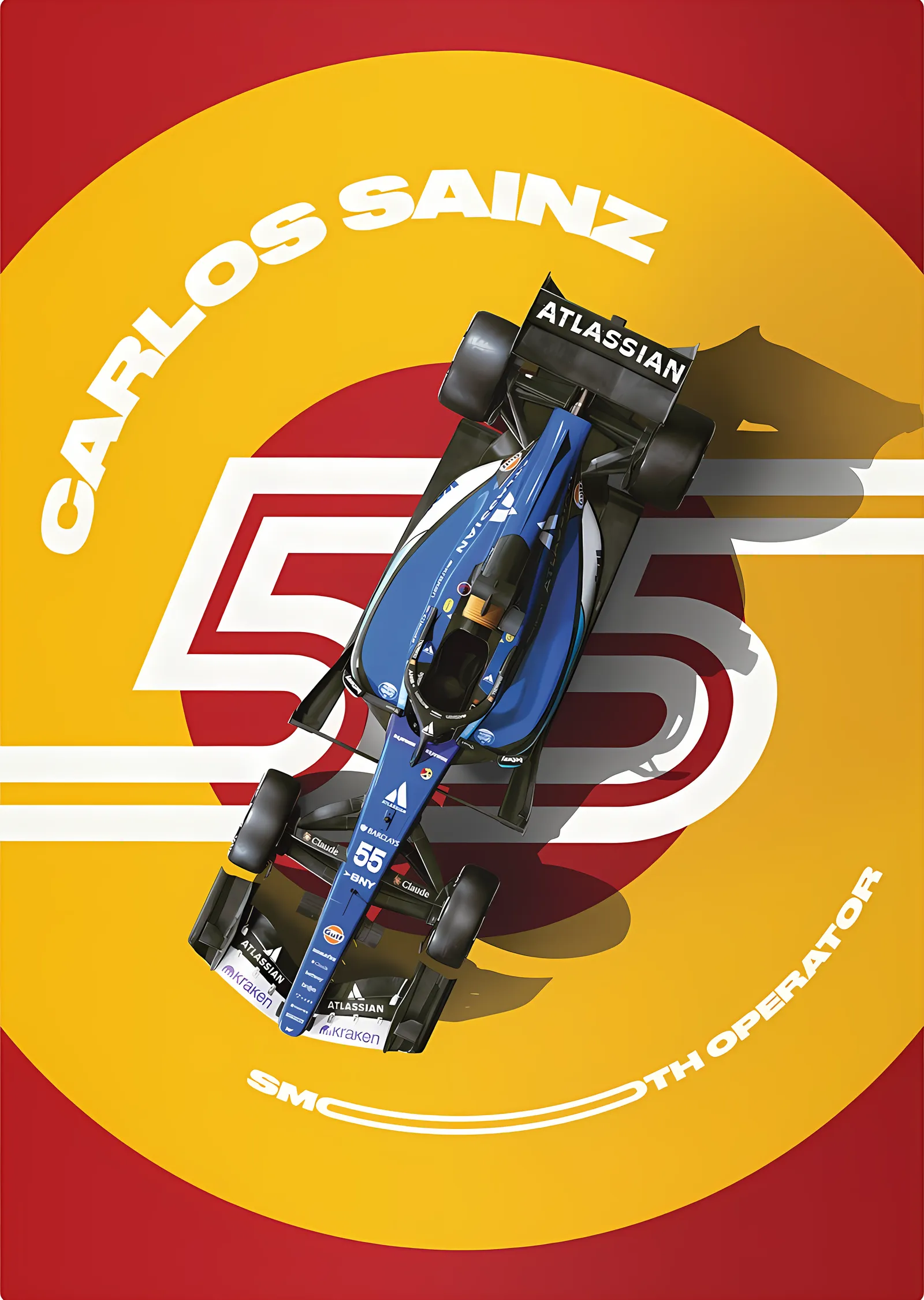 Williams F1 · Carlos Sainz İspanya 2026 metal tablo