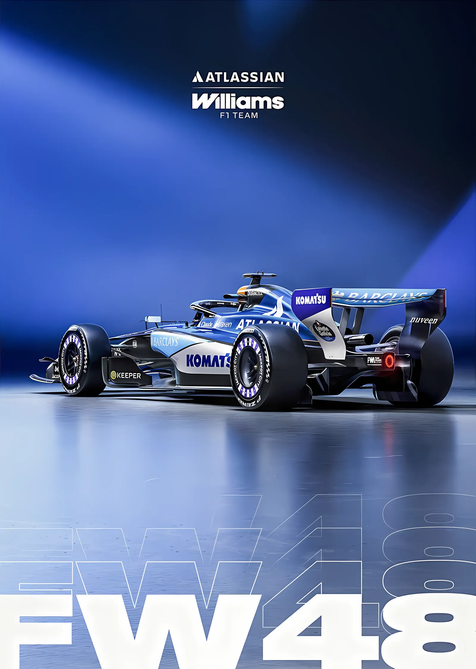 Williams F1 FW48 · 2026 Sezonu metal tablo