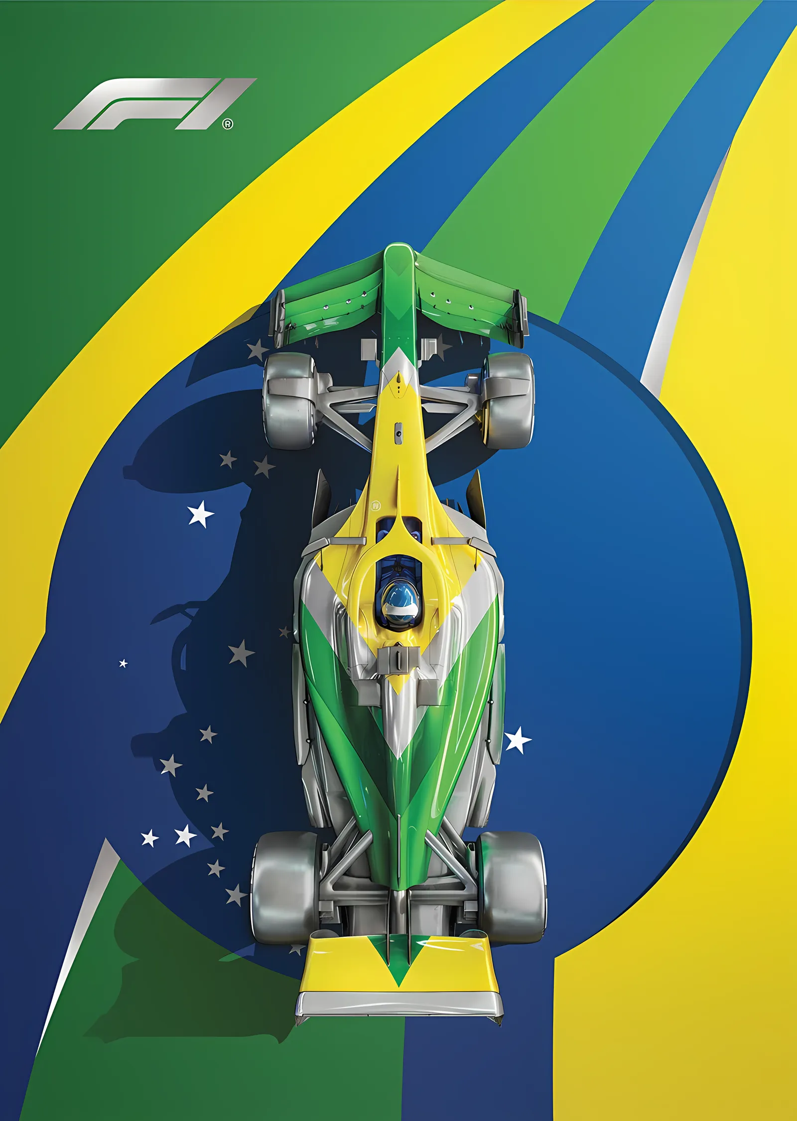 F1 · Brazilian Tribute · 2024 metal tablo