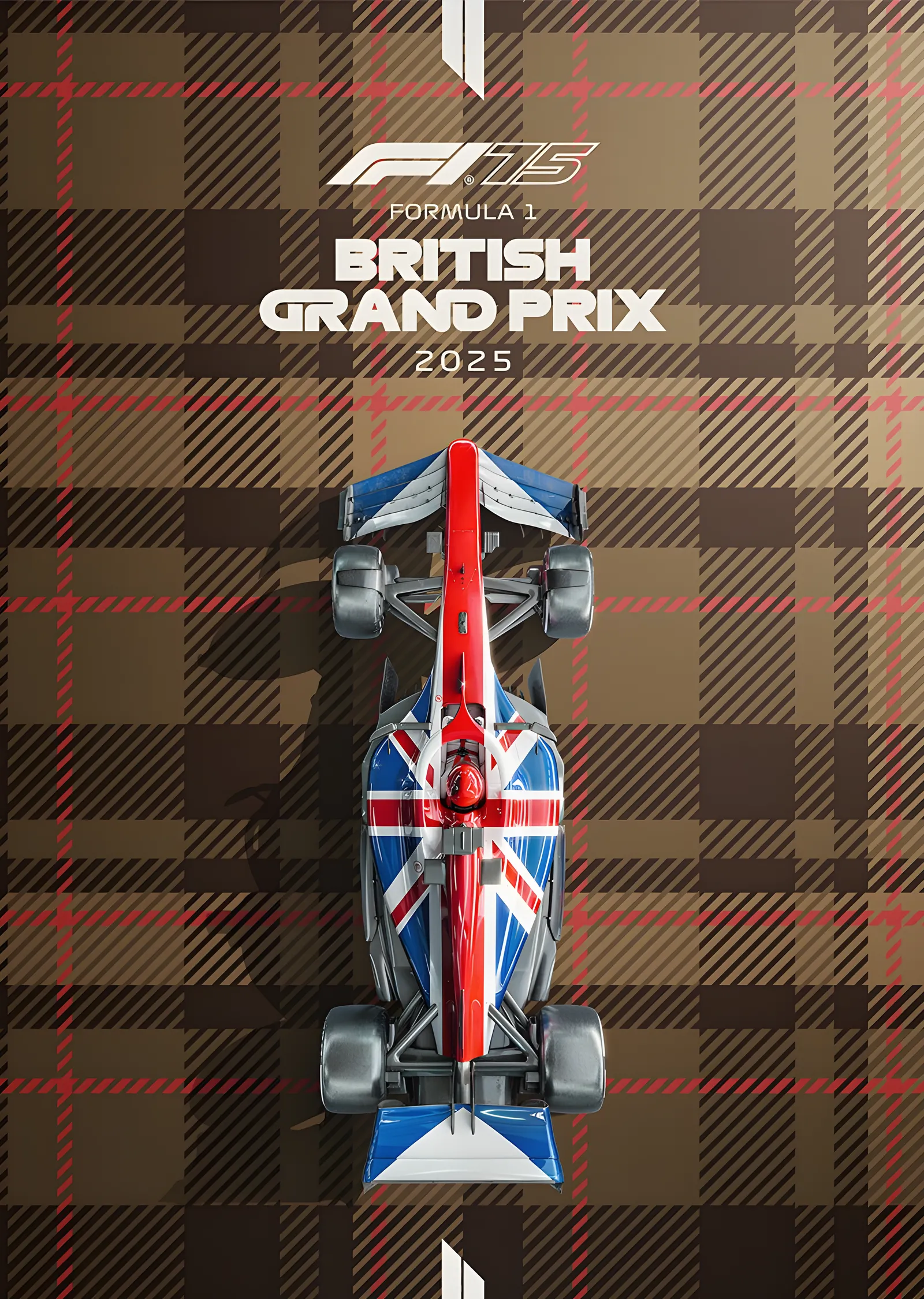 F1 Britanya Grand Prix 2025 metal tablo