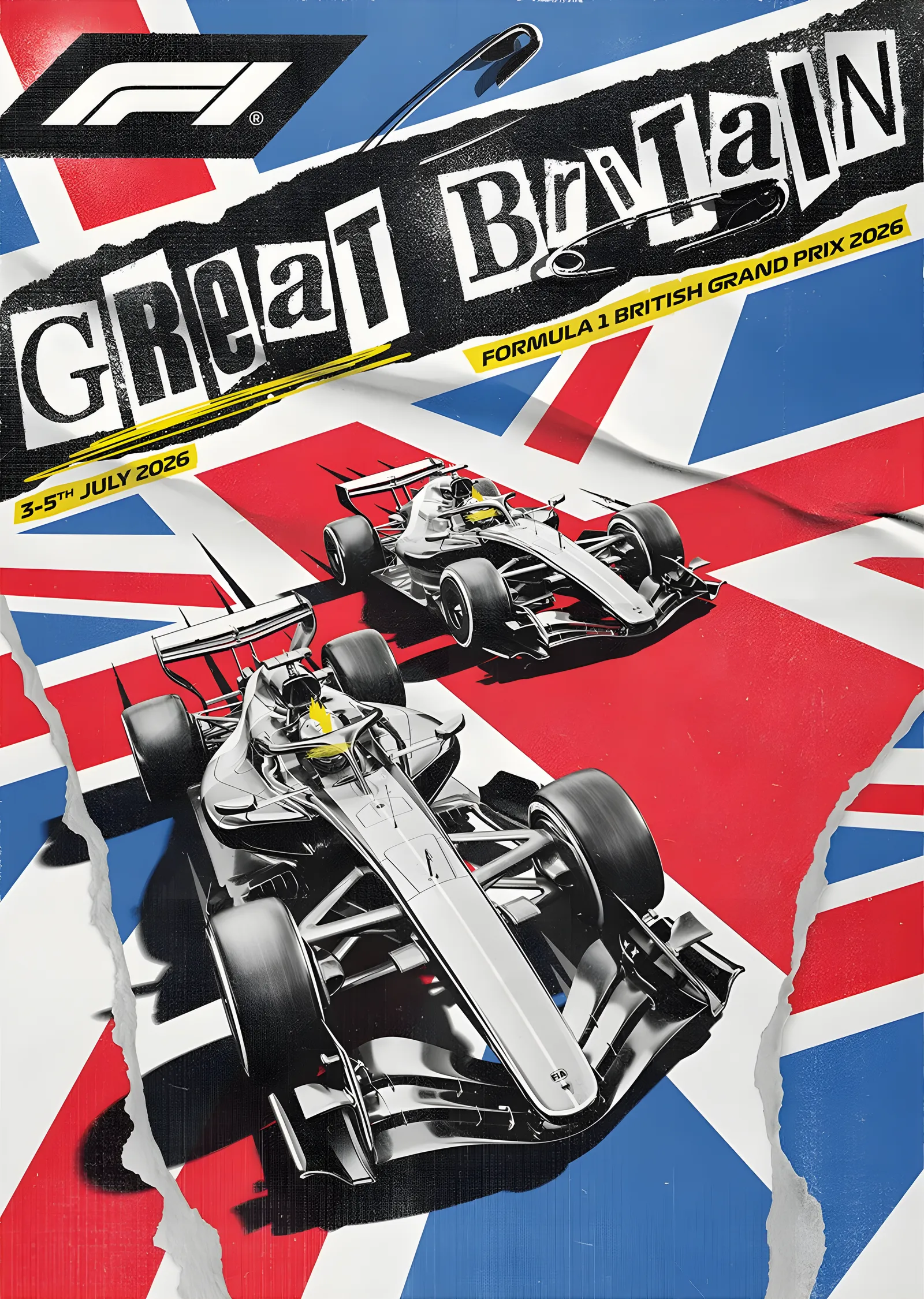 F1 Britanya Grand Prix 2026 metal tablo