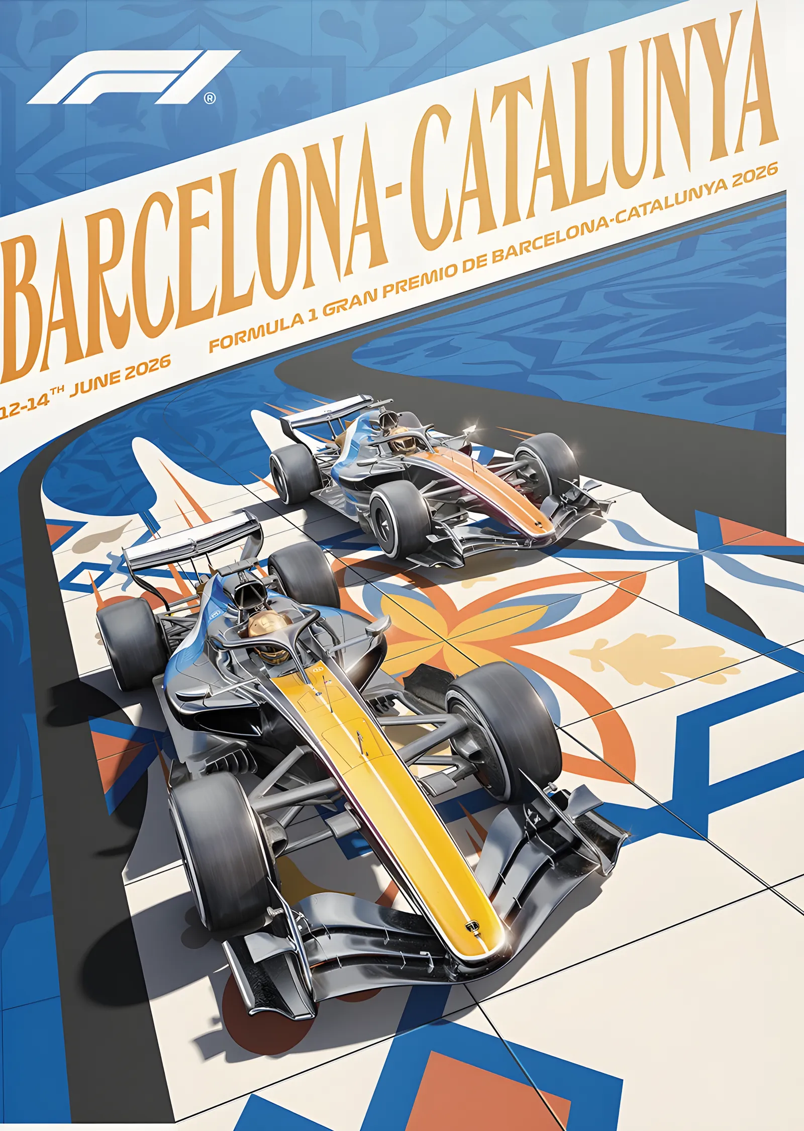 F1 Gran Premio De Barcelona-catalunya 2026 metal tablo