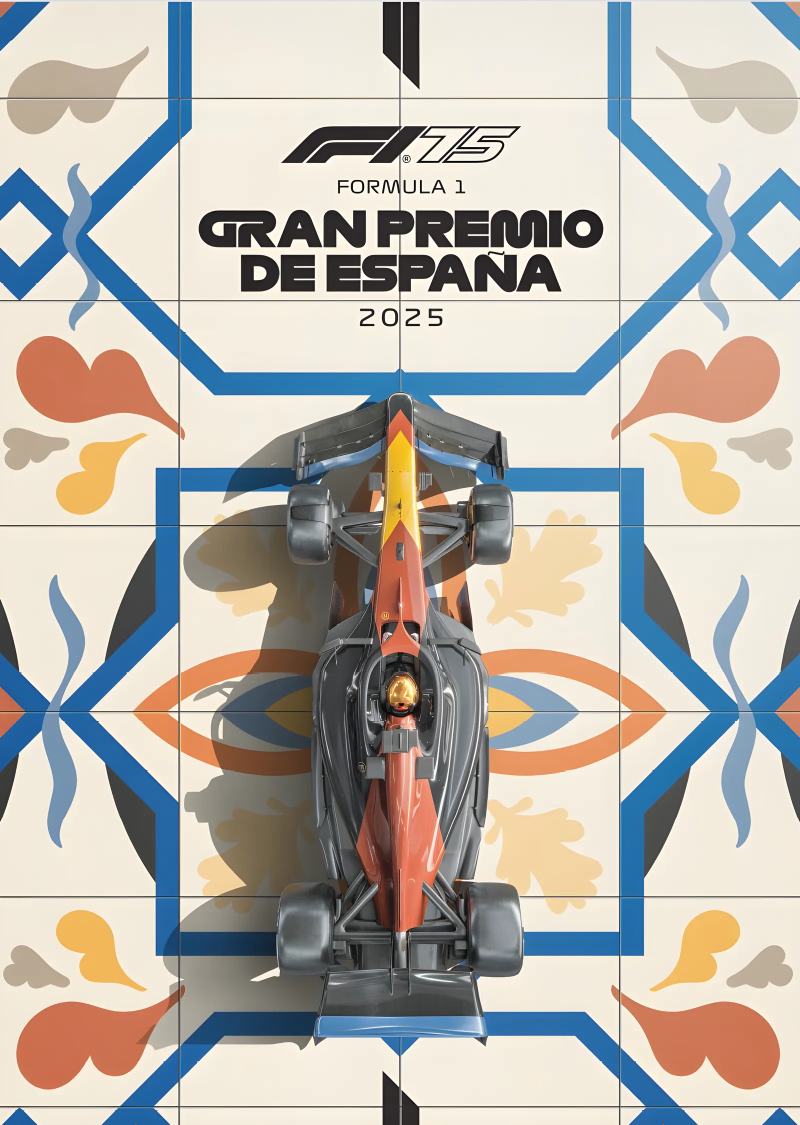 F1 Gran Premio De España 2025 metal tablo
