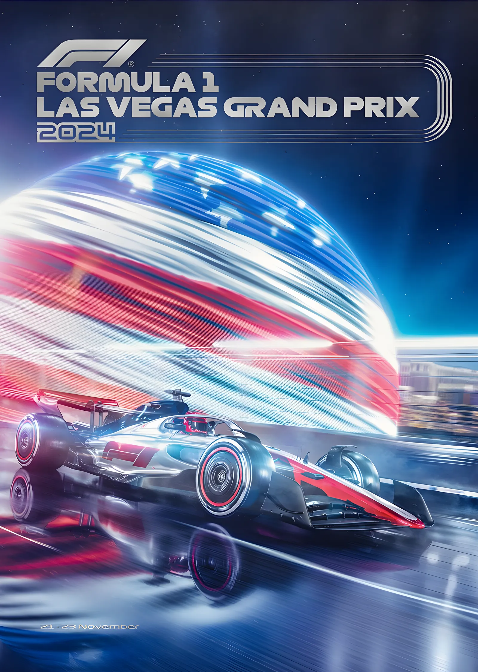 FORMULA 1 LAS VEGAS GRAND PRIX 2024 · Night Race metal tablo