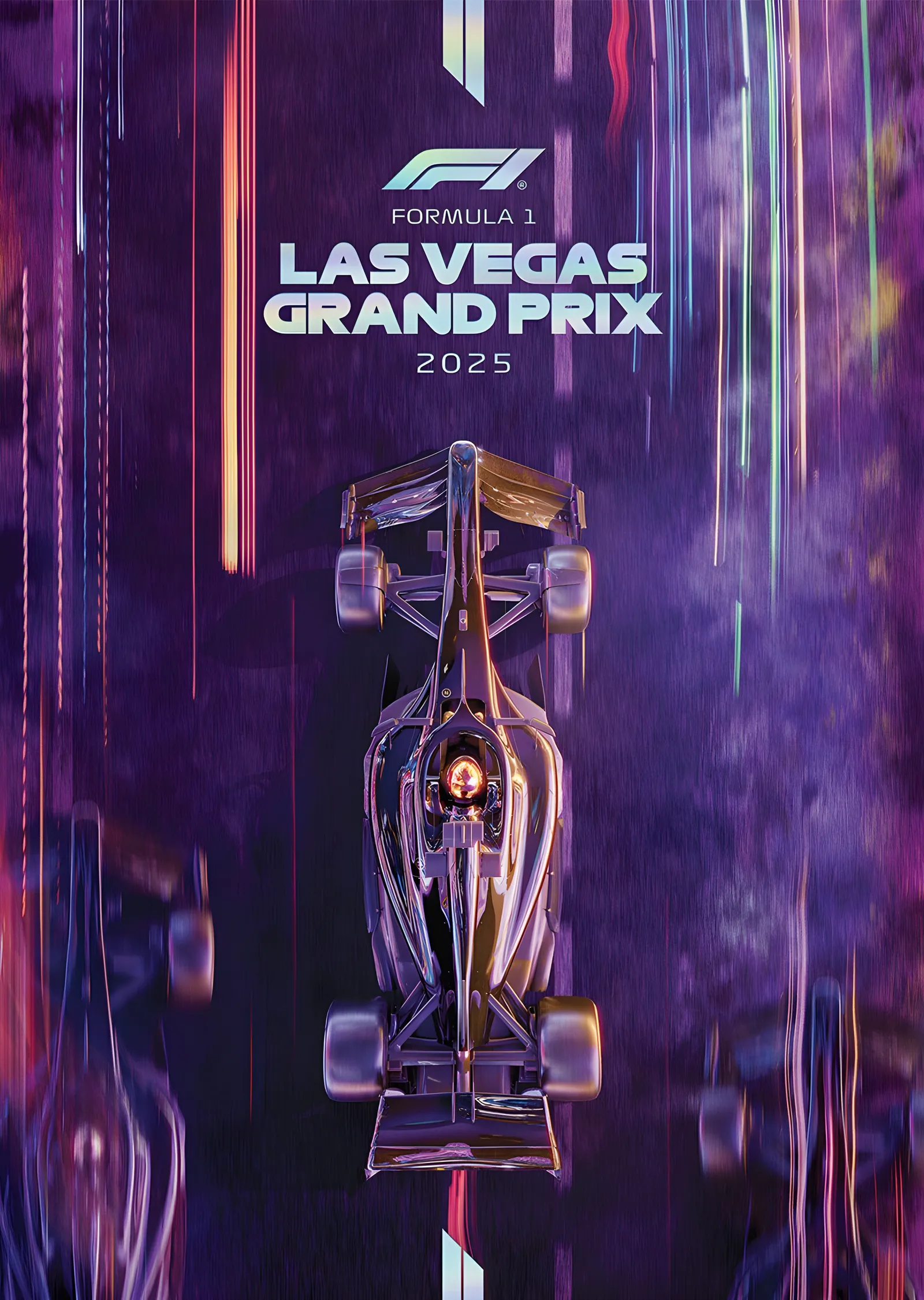 F1 Las Vegas Grand Prix 2025 metal tablo