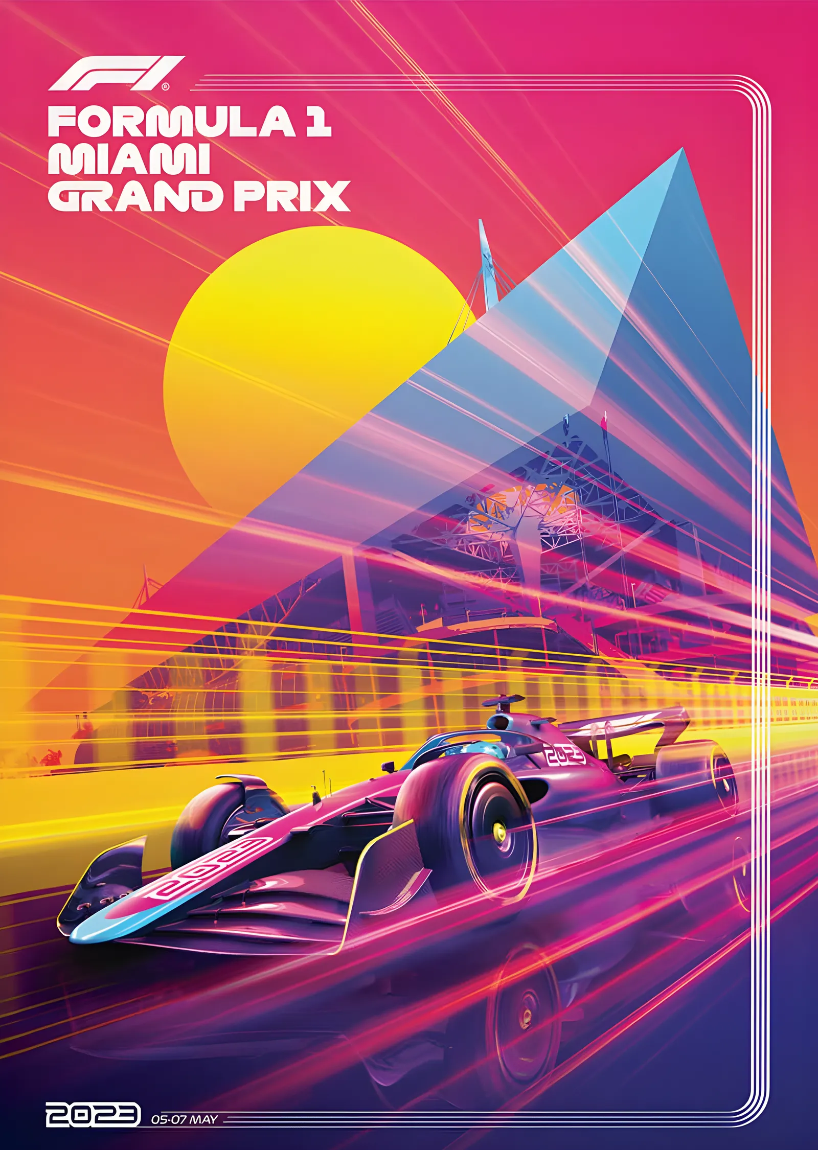 Miami Grand Prix · 2023 F1 metal tablo