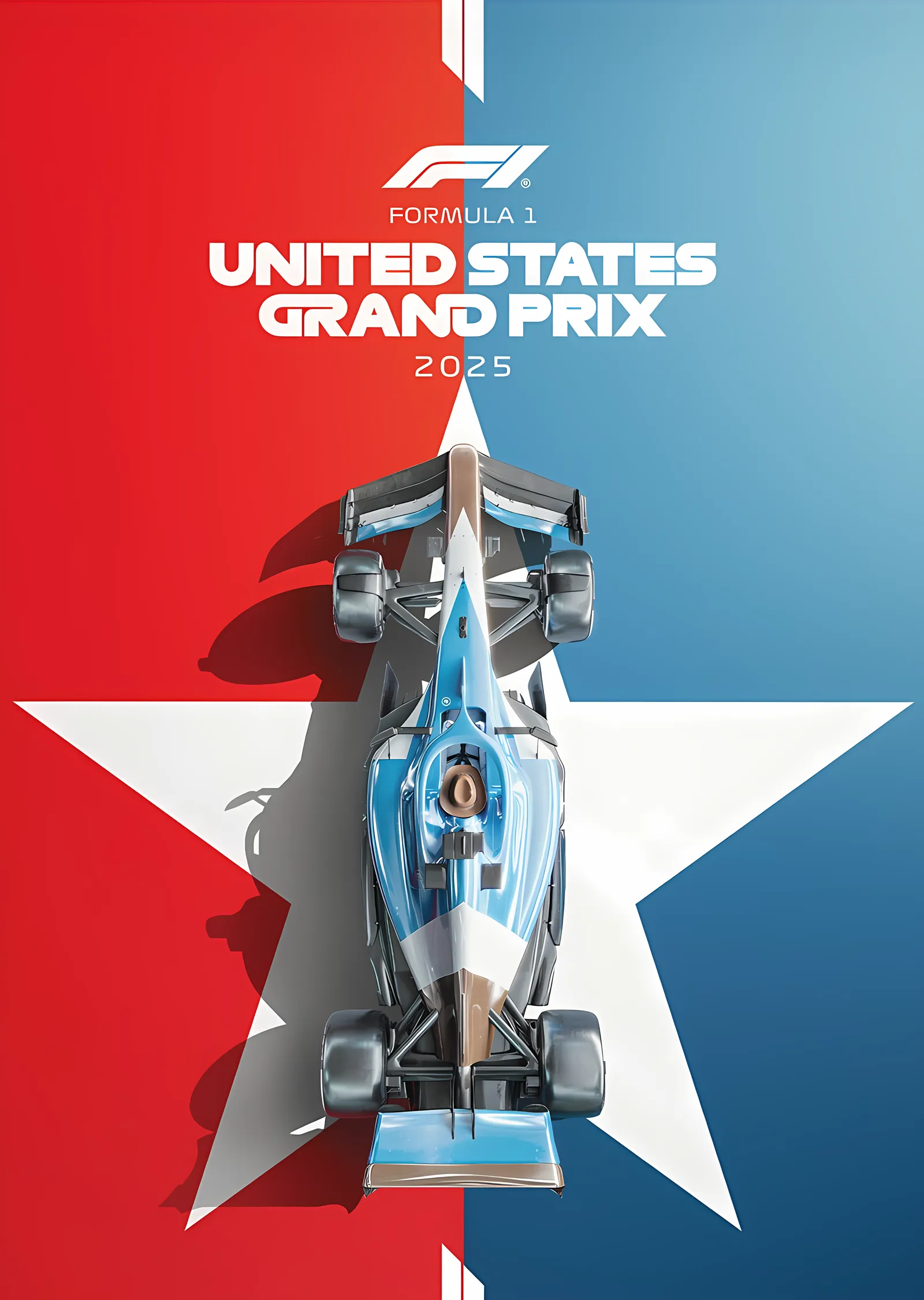 F1 ABD Grand Prix 2025 metal tablo
