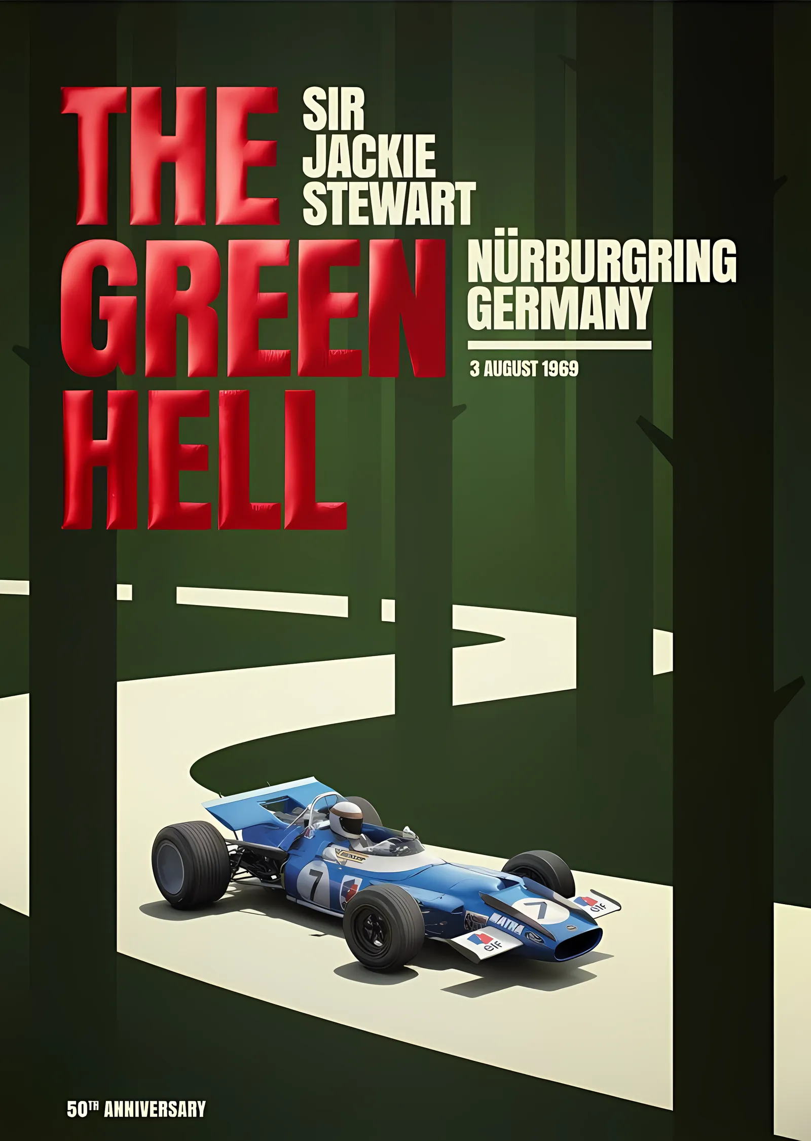 Matra MS80 · Green Hell metal tablo