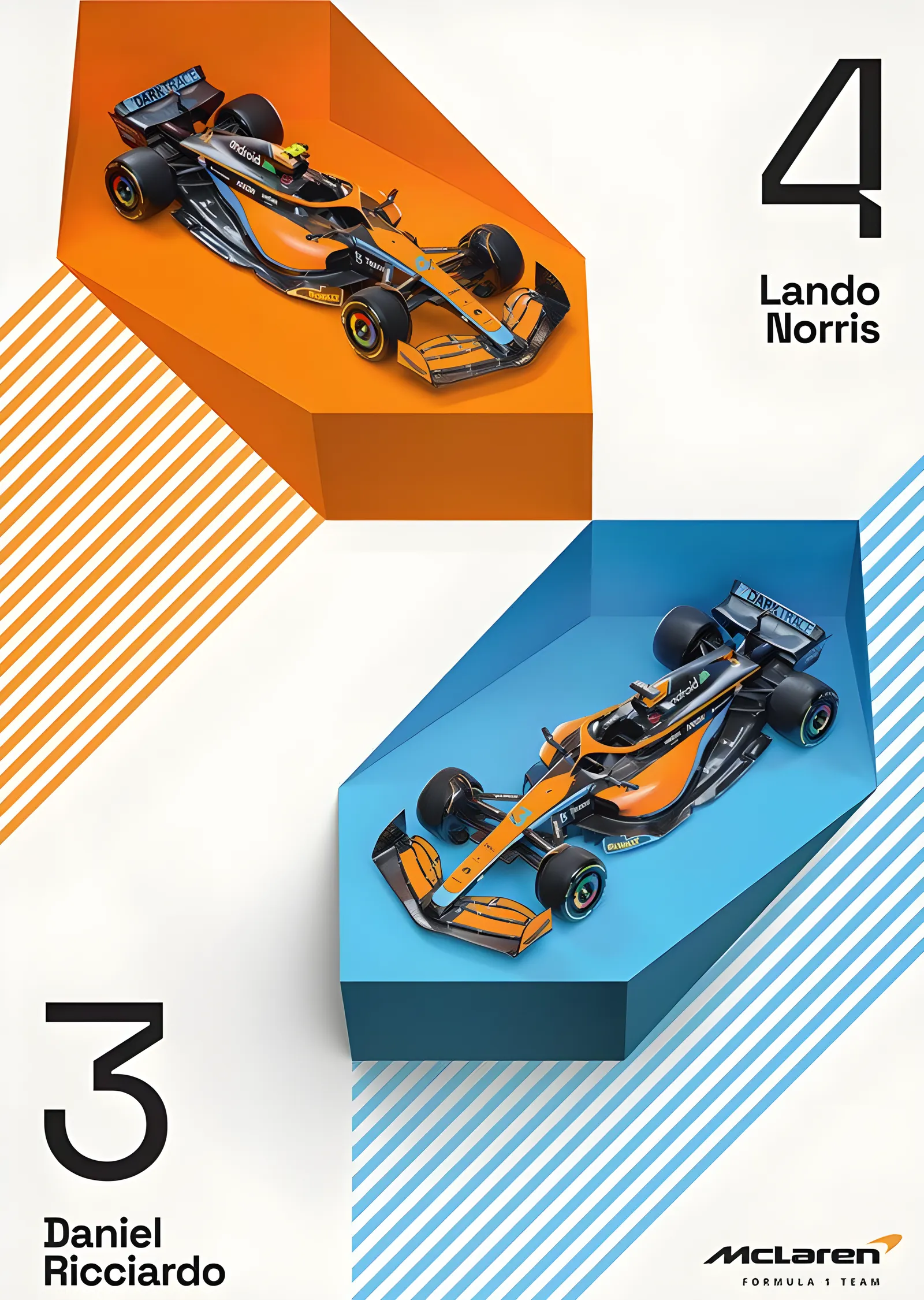 McLaren F1 · 2022 Sezonu metal tablo