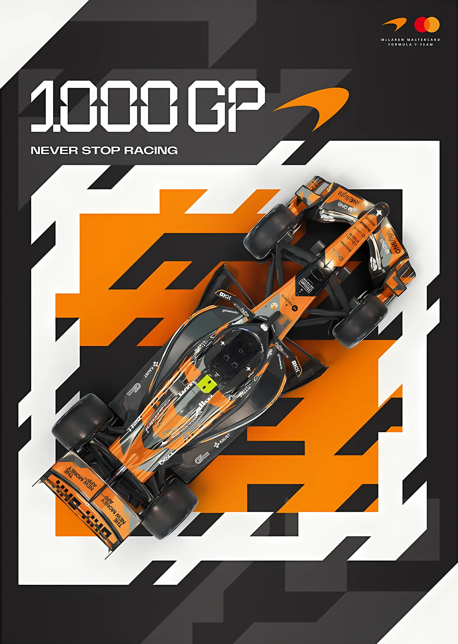 McLaren F1 · Monaco 2026 · Özel Kaplama metal tablo