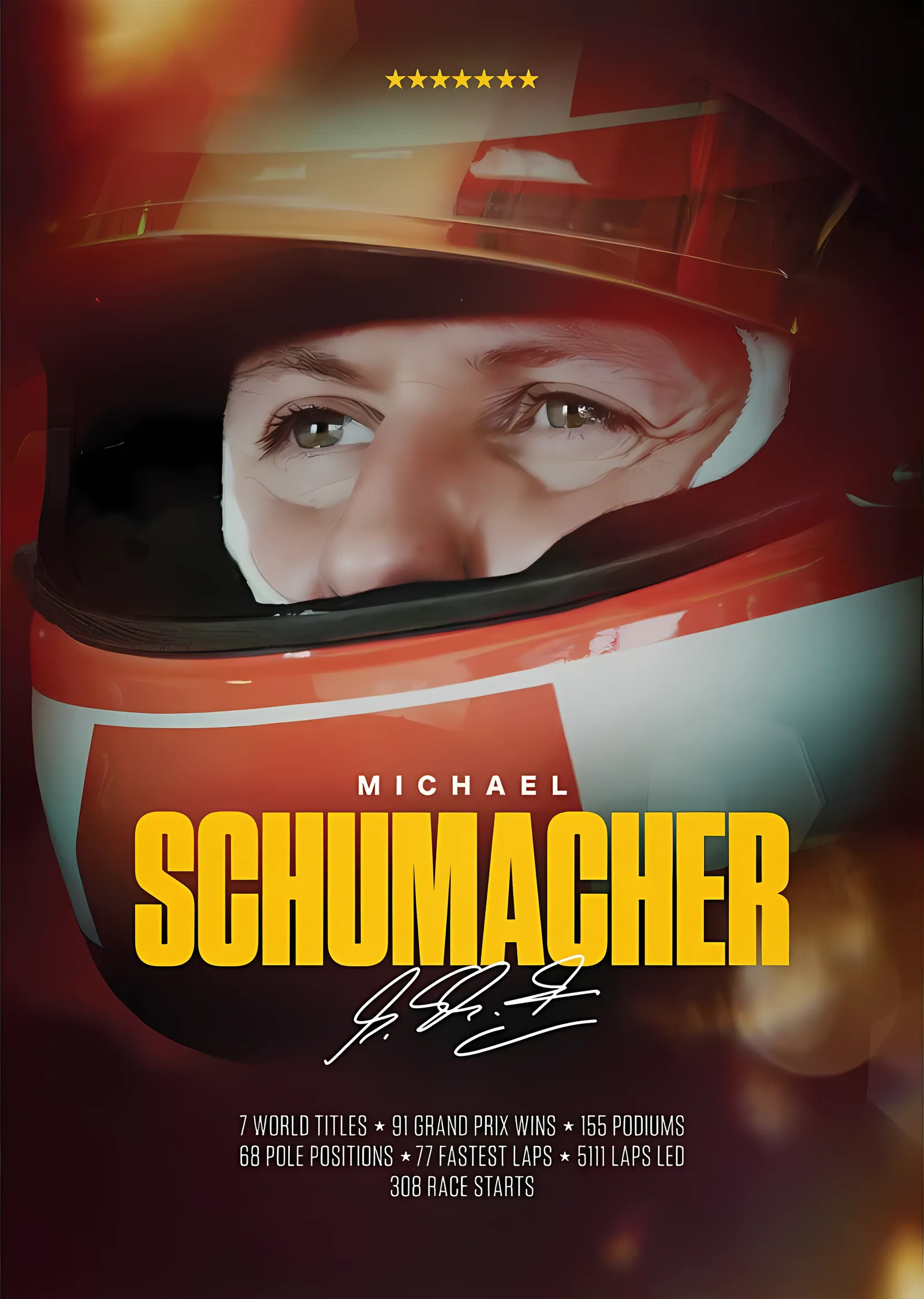 Michael Schumacher · 2023 Keep Fighting metal tablo