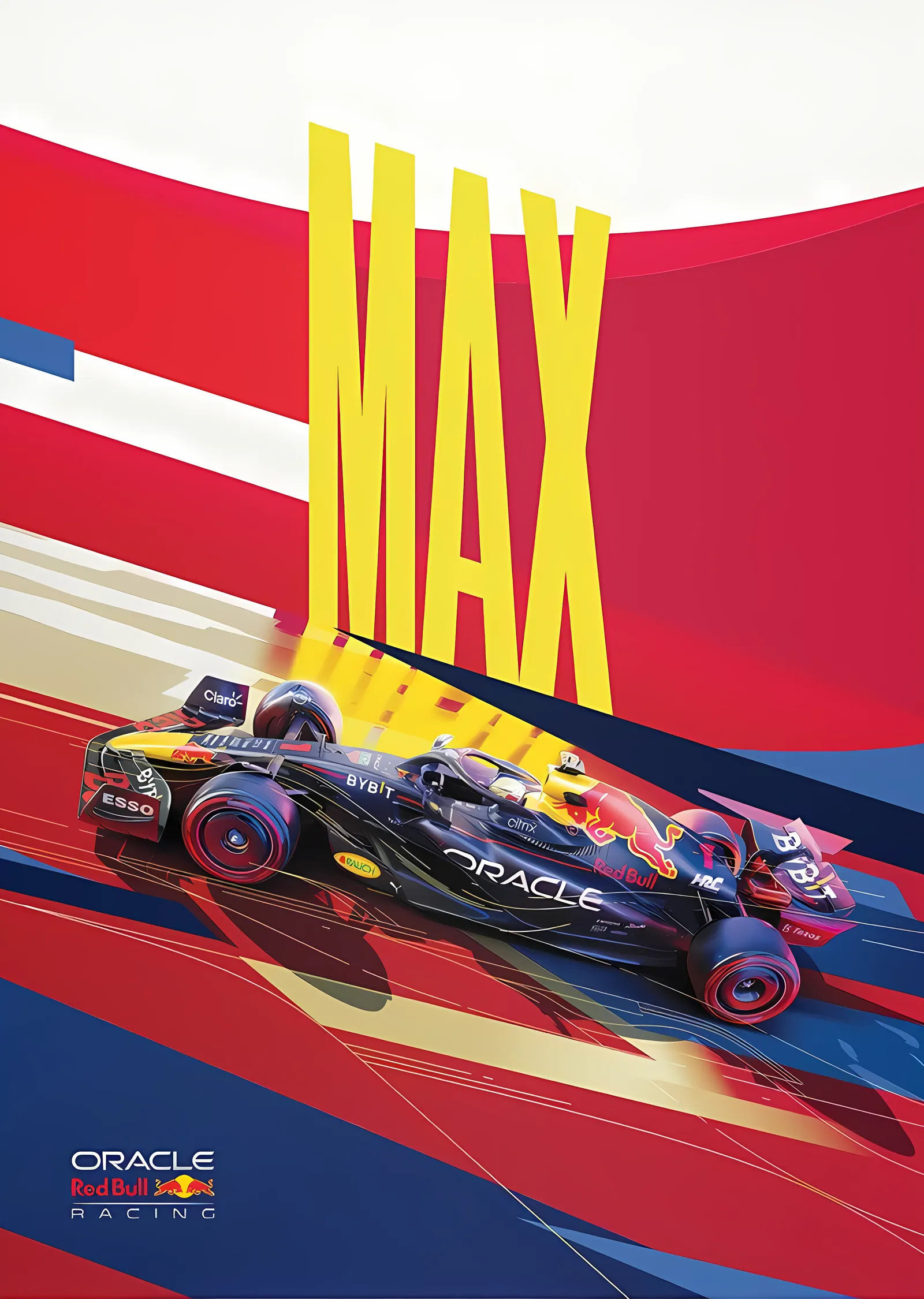Max Verstappen · 2022 Red Bull Racing metal tablo