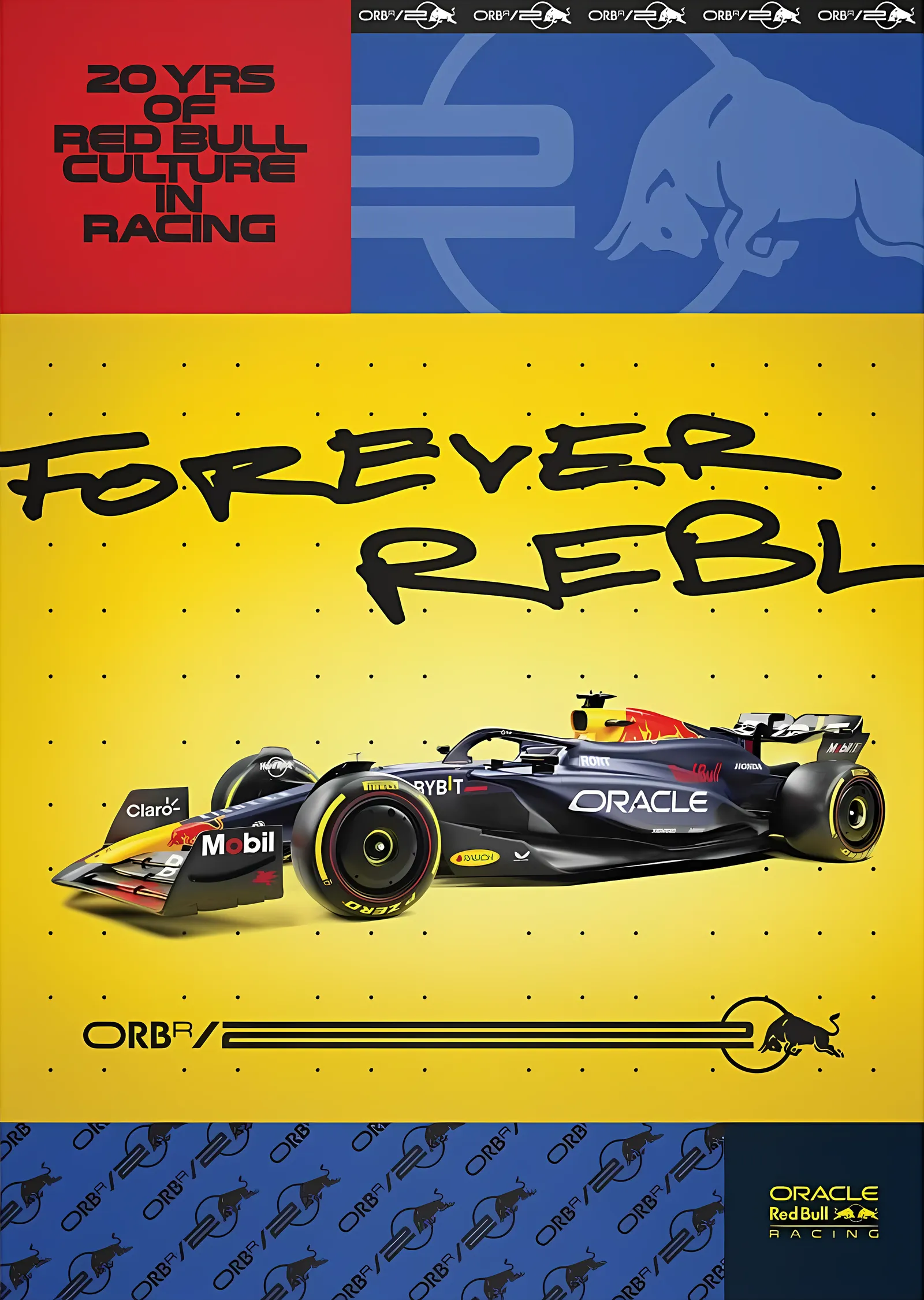 Red Bull Racing RB20 · 2024 Forever Rebl 20. Yıl metal tablo