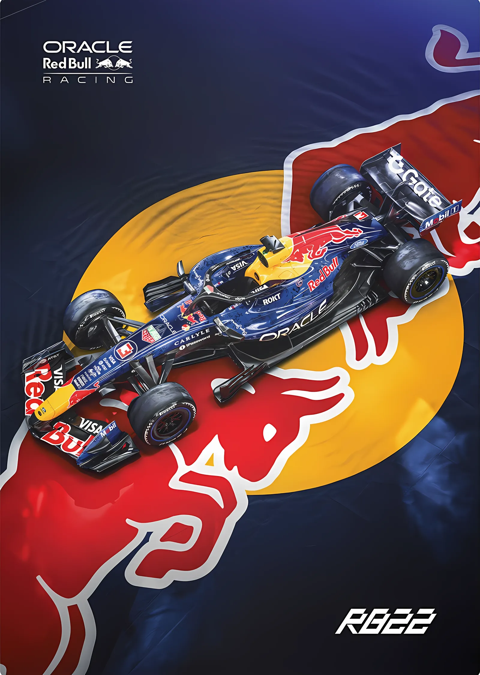 Red Bull Racing · RB22 2026 metal tablo