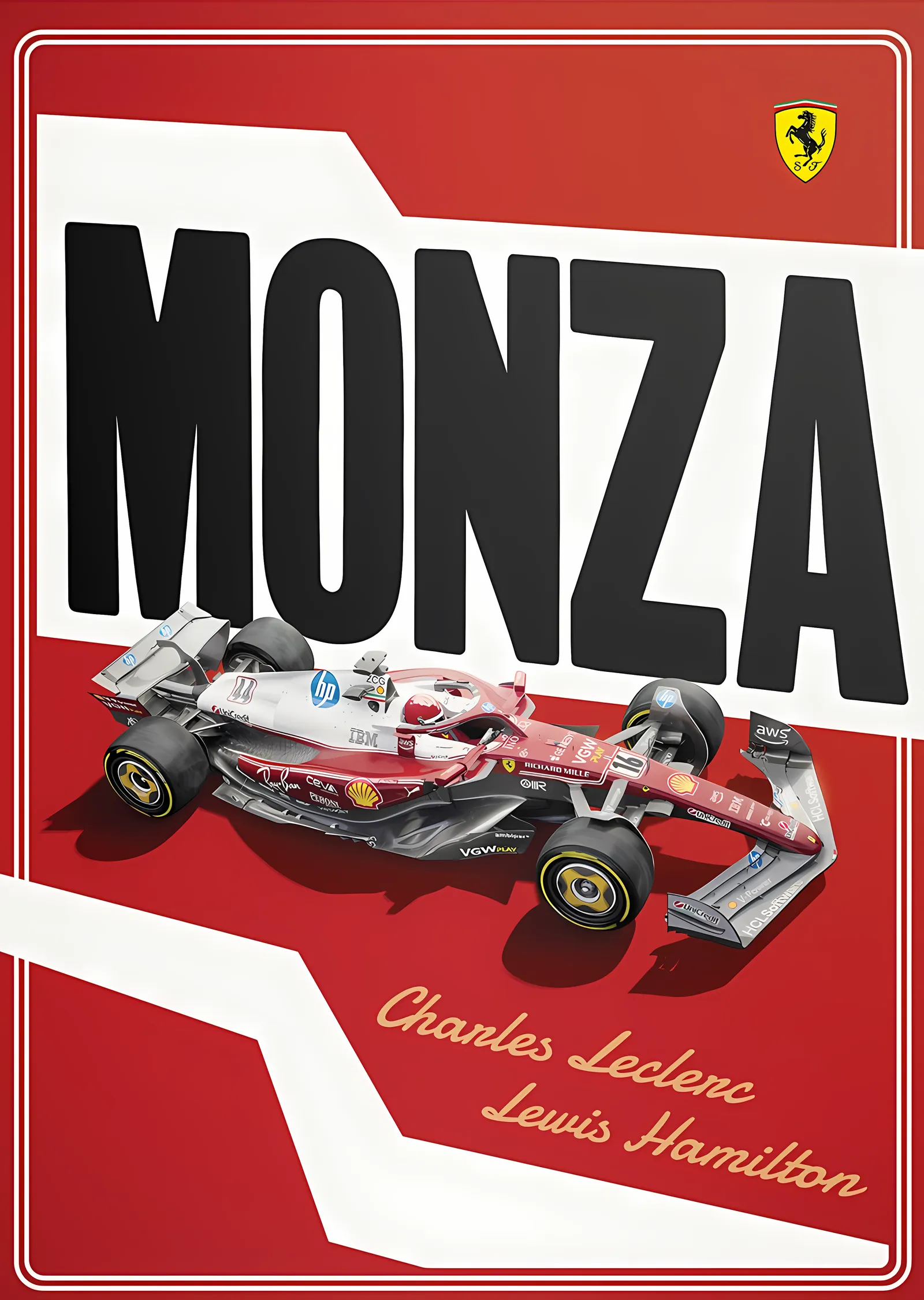 Ferrari · SF-25 Monza Özel Kaplama 2025 metal tablo