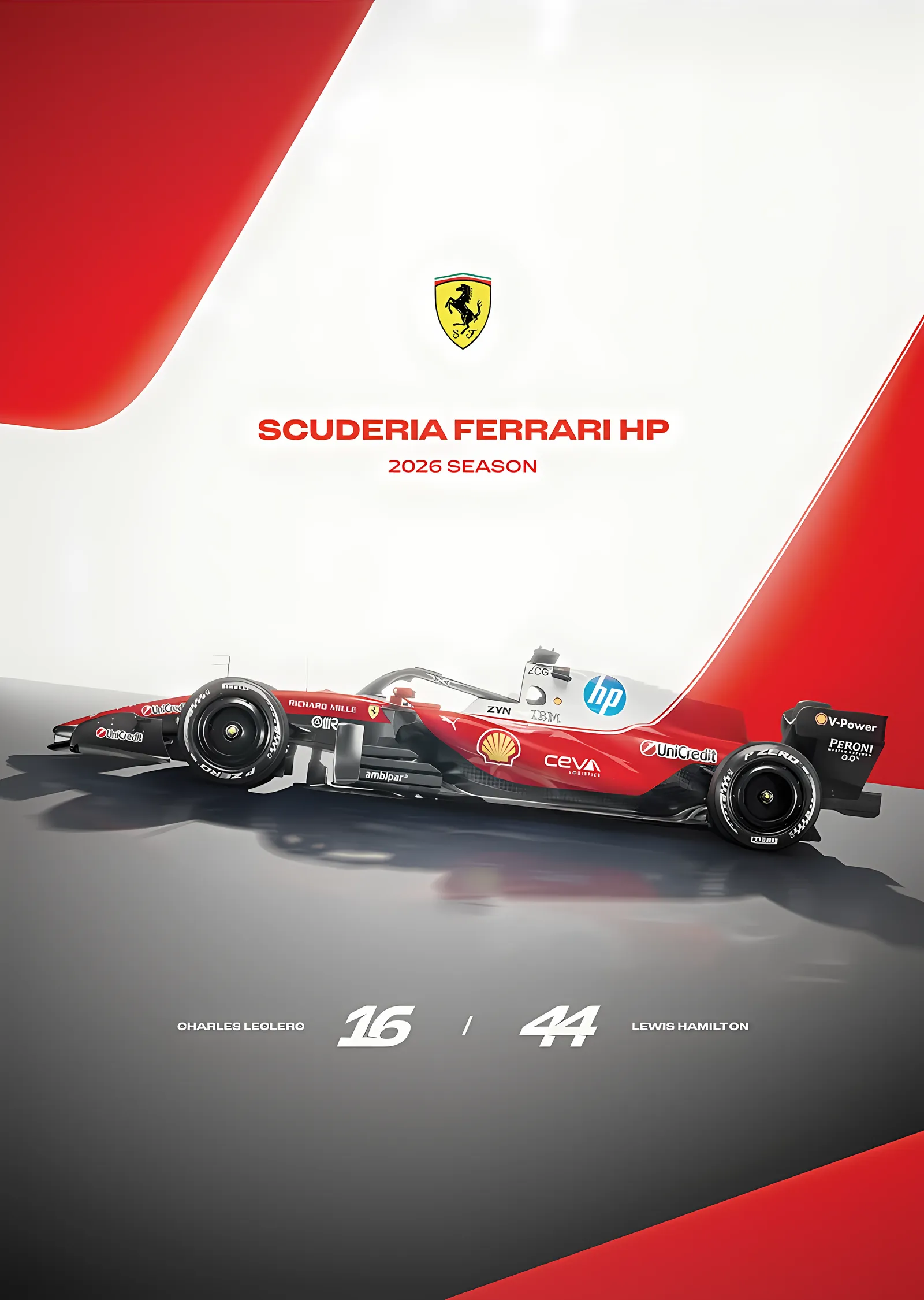 Ferrari · SF-26 metal tablo