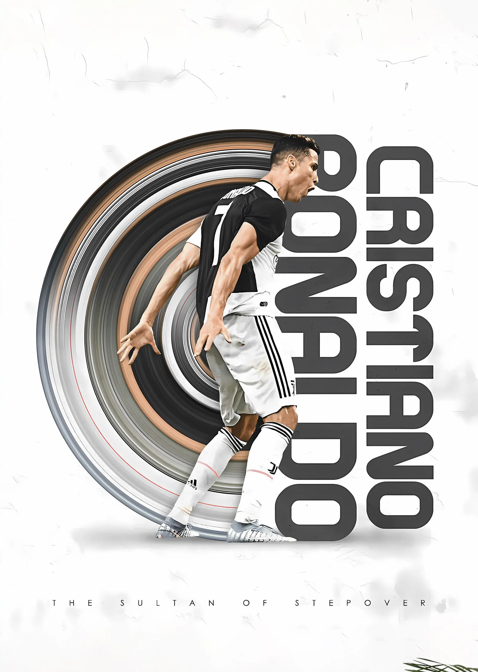 Cristiano Ronaldo: The Sultan of Stepover metal tablo