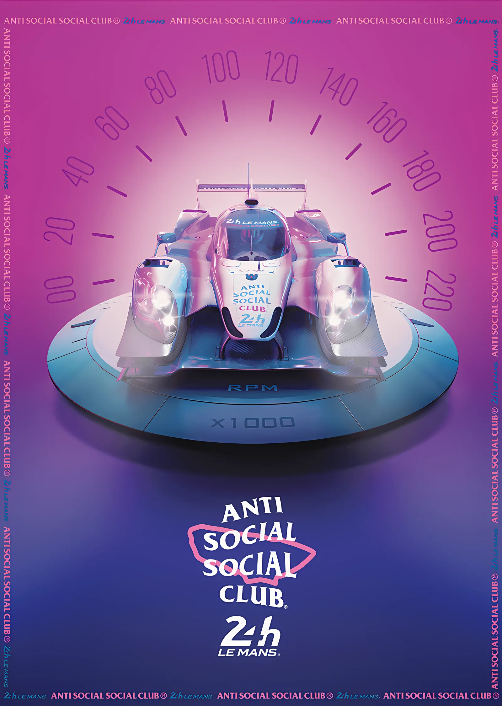 Ligier JS P2 · 2024 Anti Social Social Club metal tablo