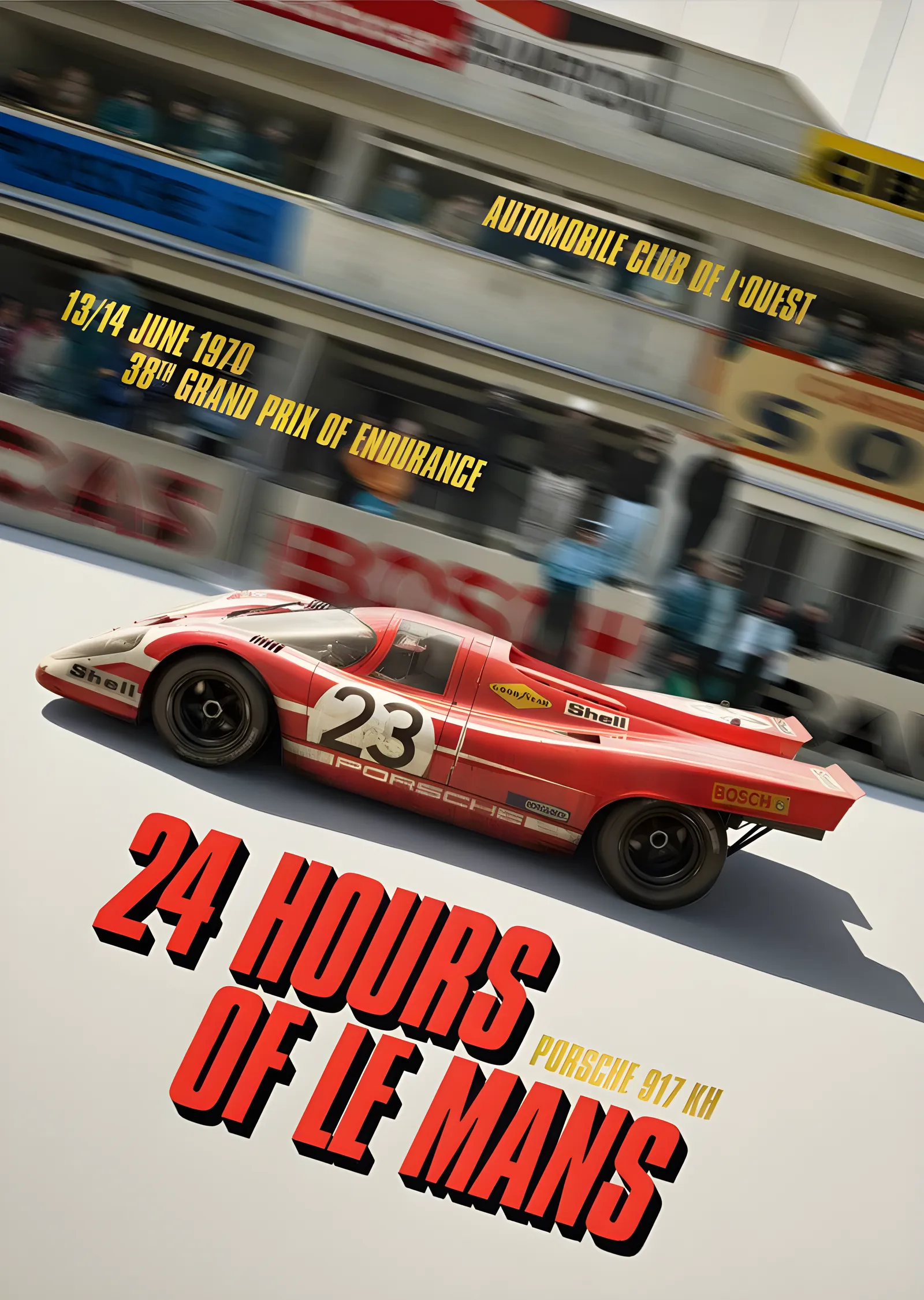 Porsche 917 KH · 1970 Geçmiş metal tablo