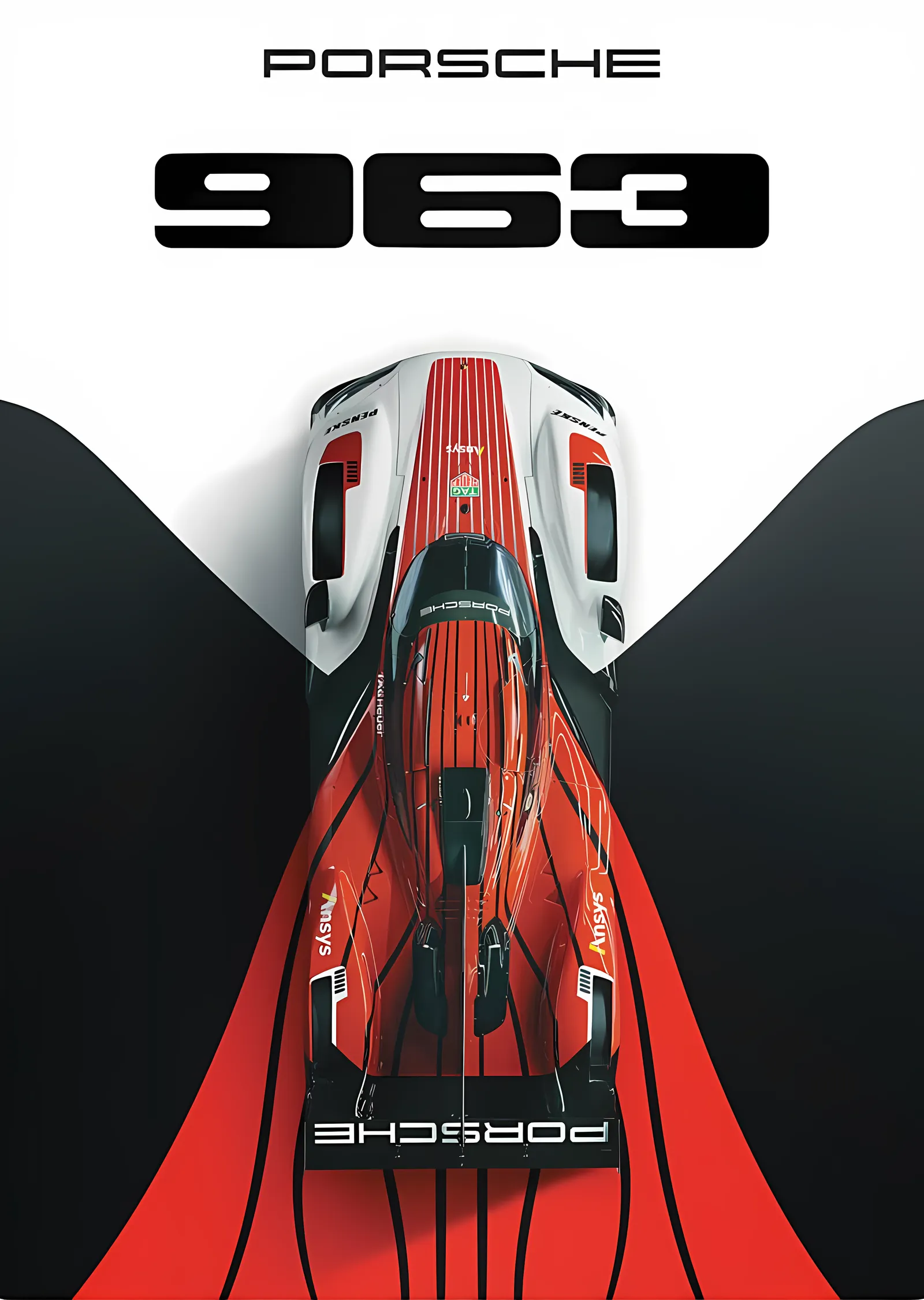 Porsche 963 · 2024 metal tablo