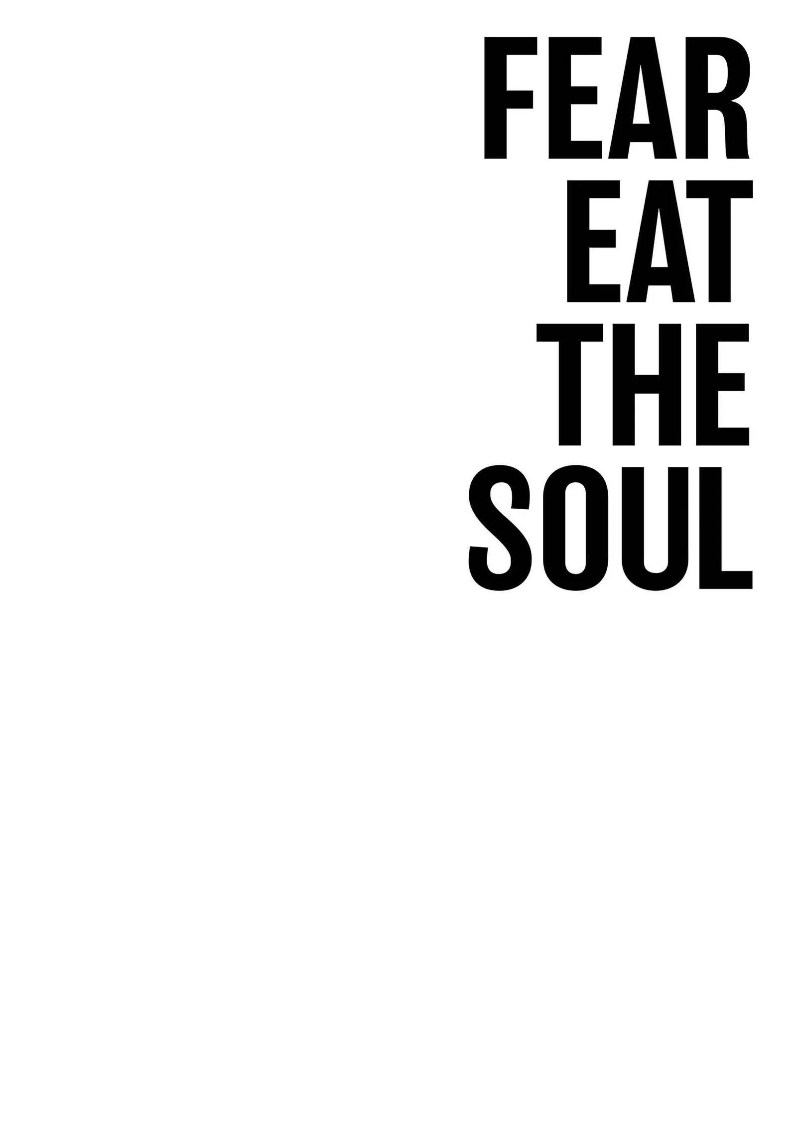 Fear Eat the Soul metal tablo
