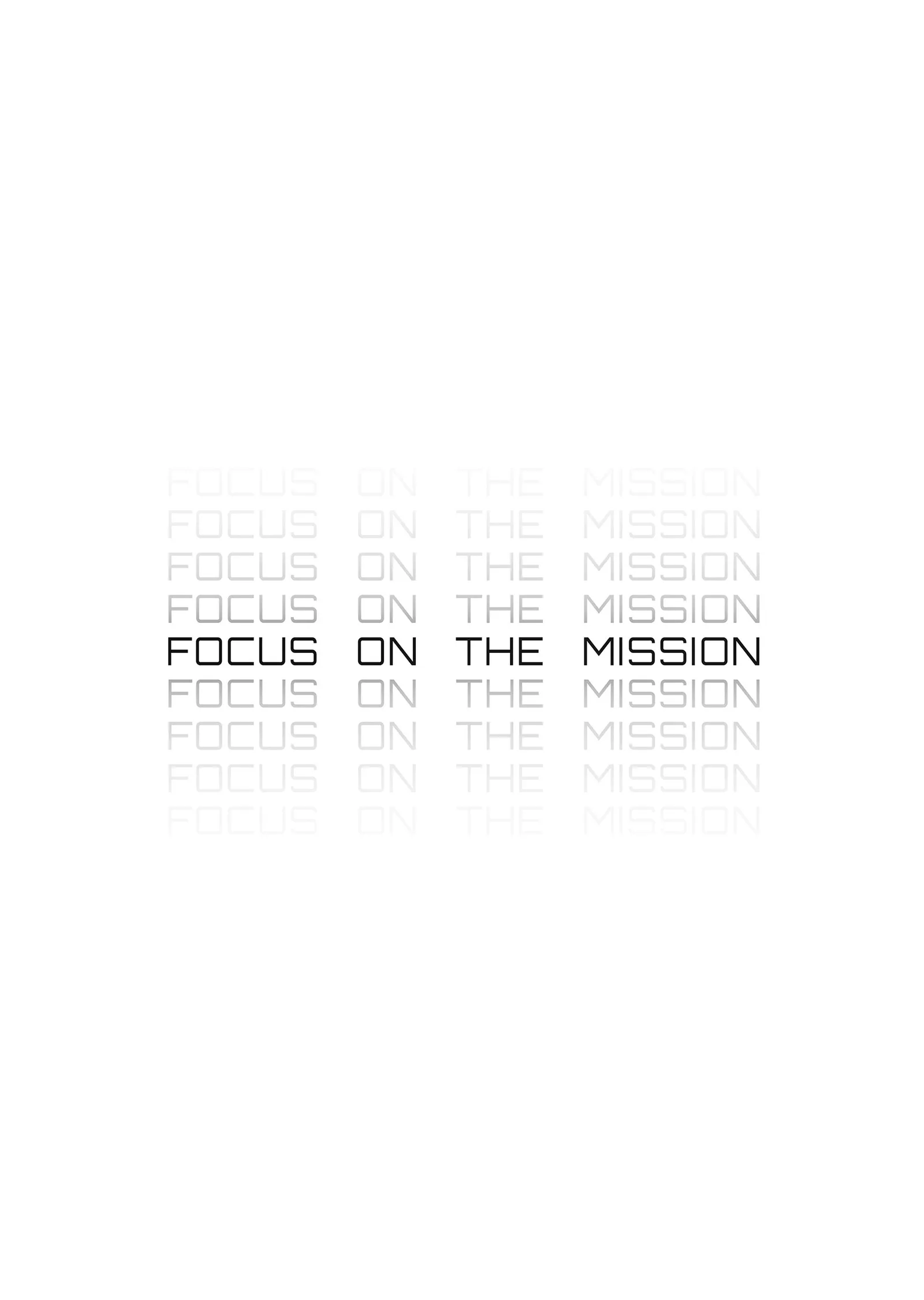 Focus on the Mission metal tablo