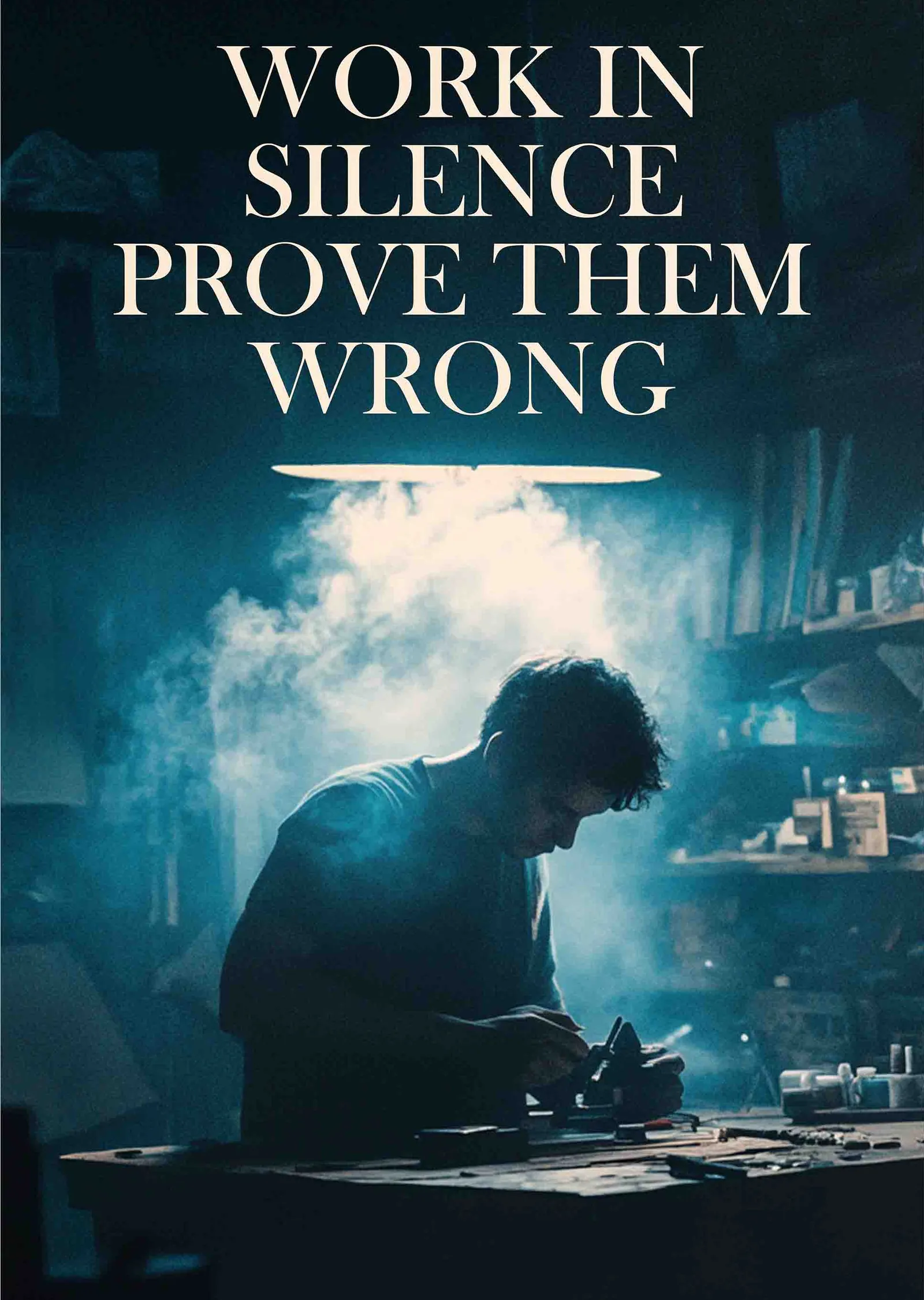 Work in Silence, Prove Them Wrong metal tablo