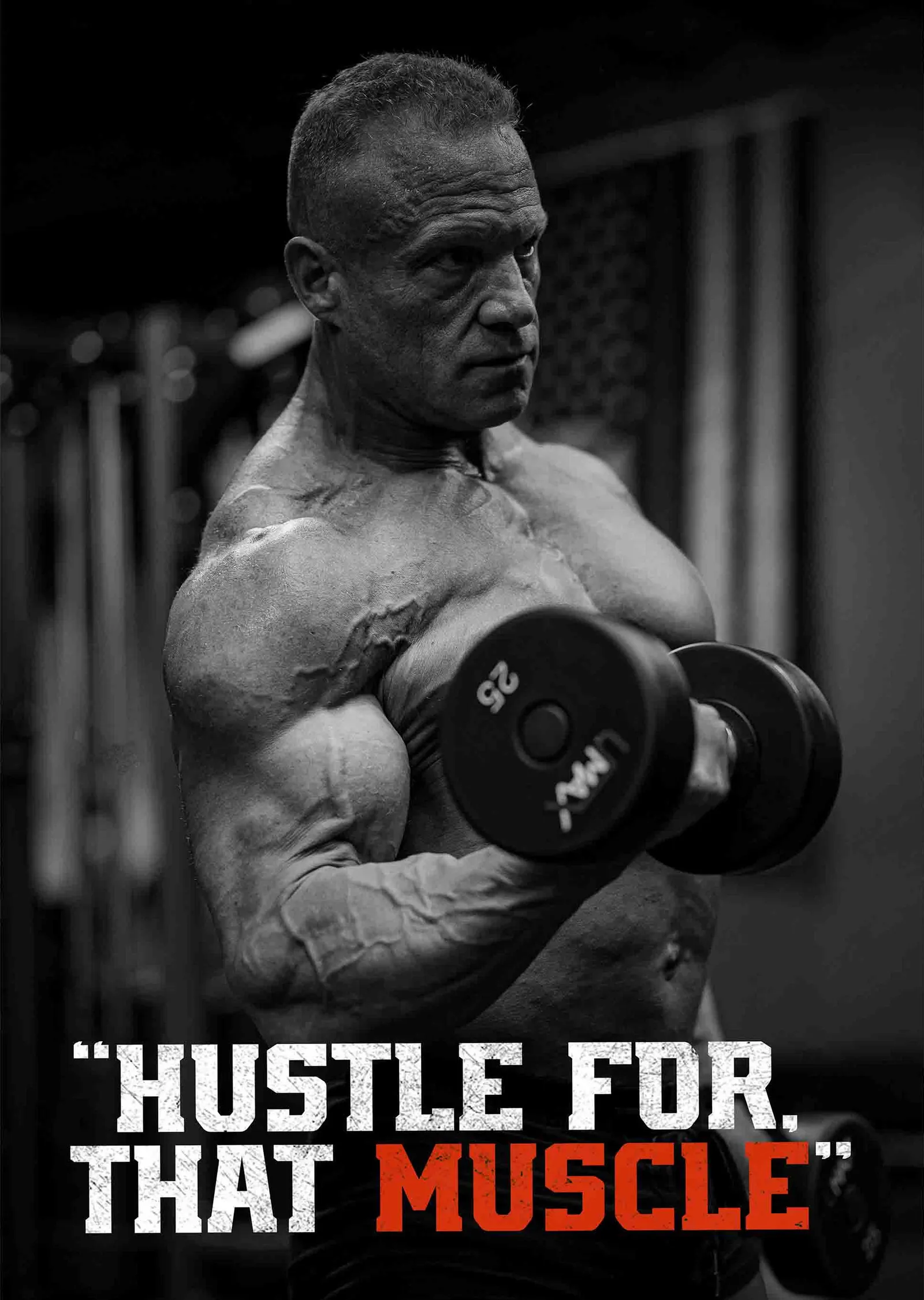 Hustle for That Muscle metal tablo