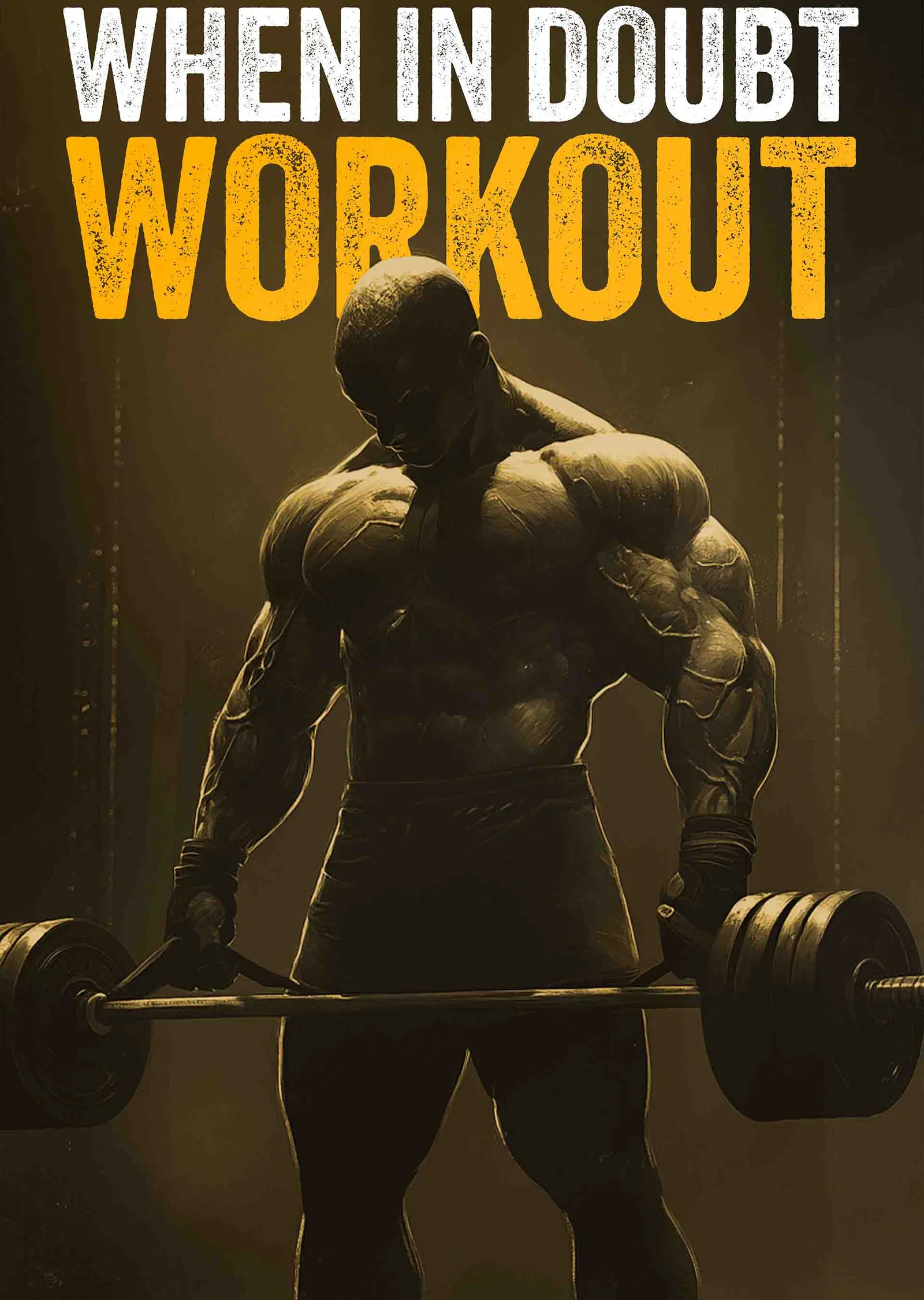 When in Doubt, Workout metal tablo