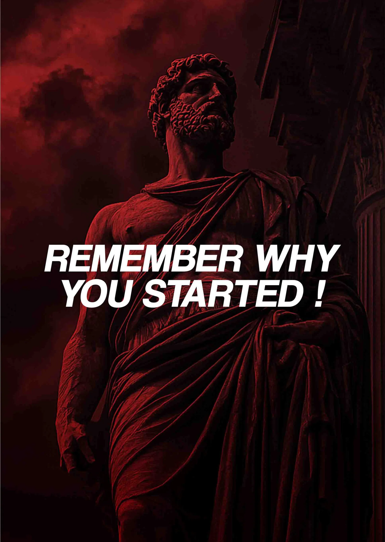 Remember Why You Started! metal tablo