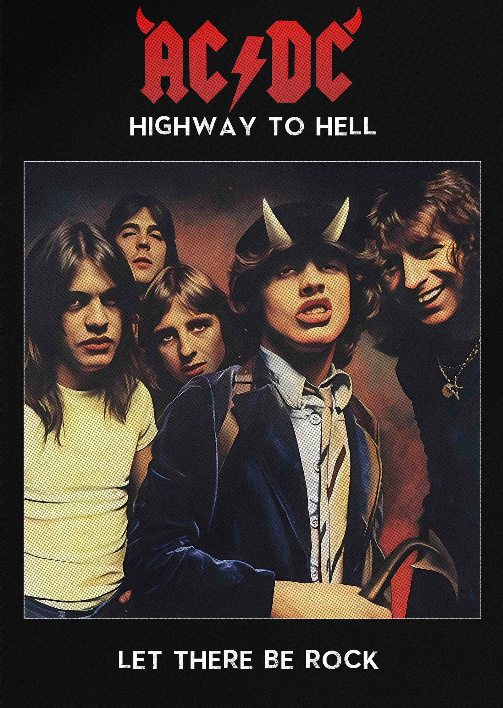 AC/DC: Highway to Hell · Siyah Zemin metal tablo
