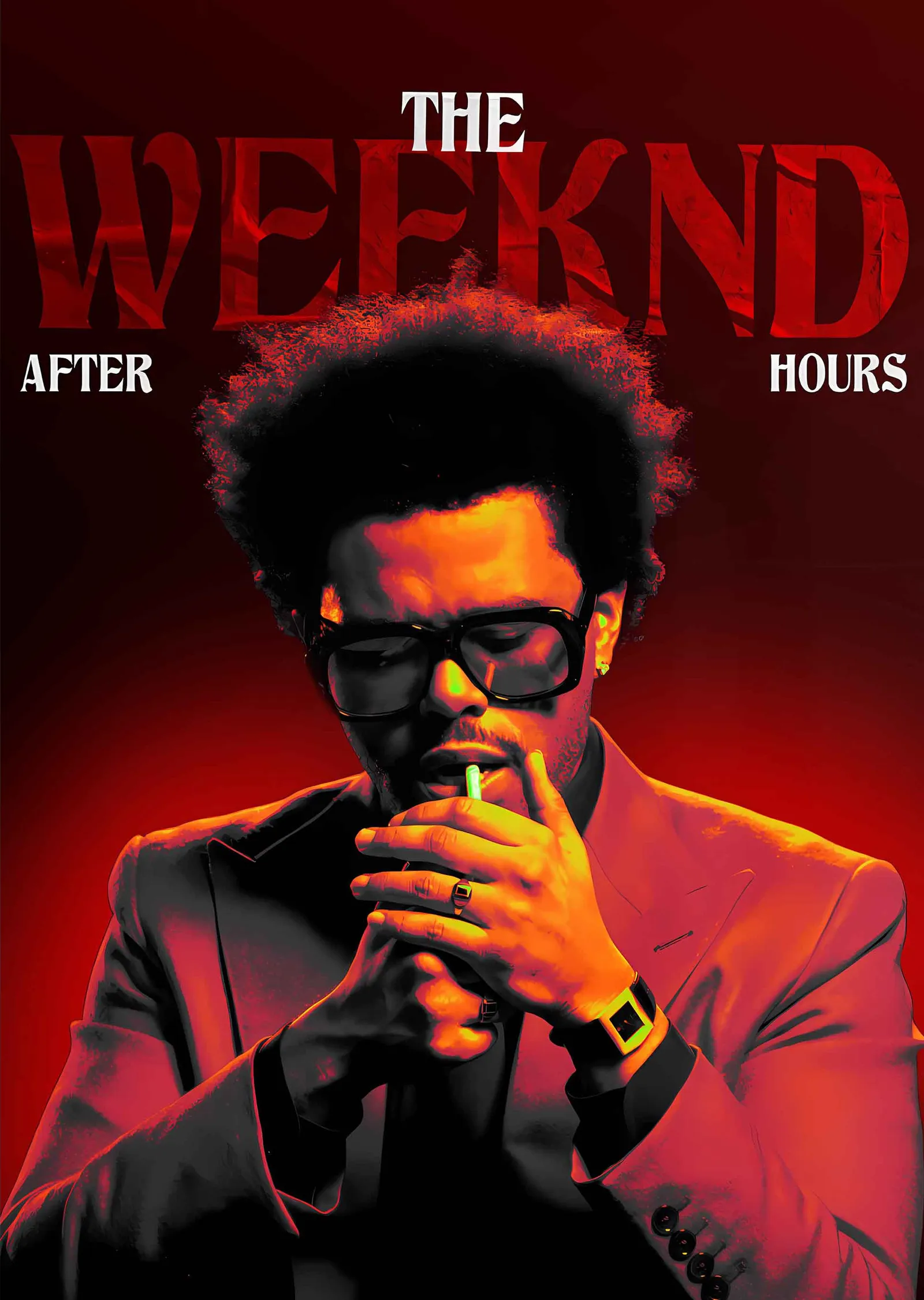 The Weeknd: After Hours metal tablo