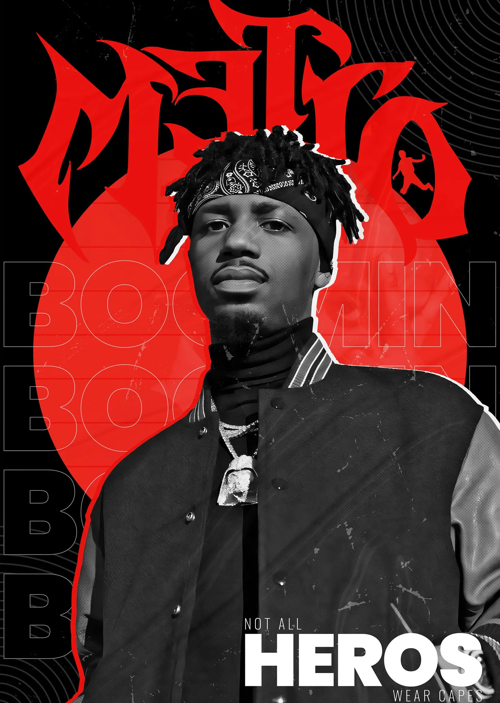 Metro Boomin: Not All Heroes Wear Capes metal tablo