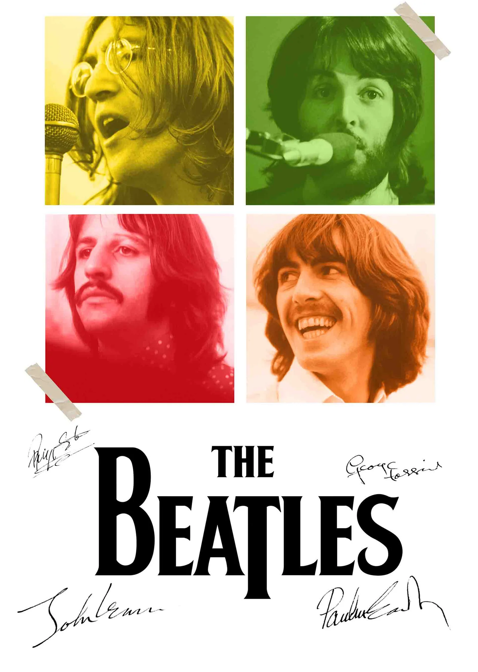 The Beatles metal tablo