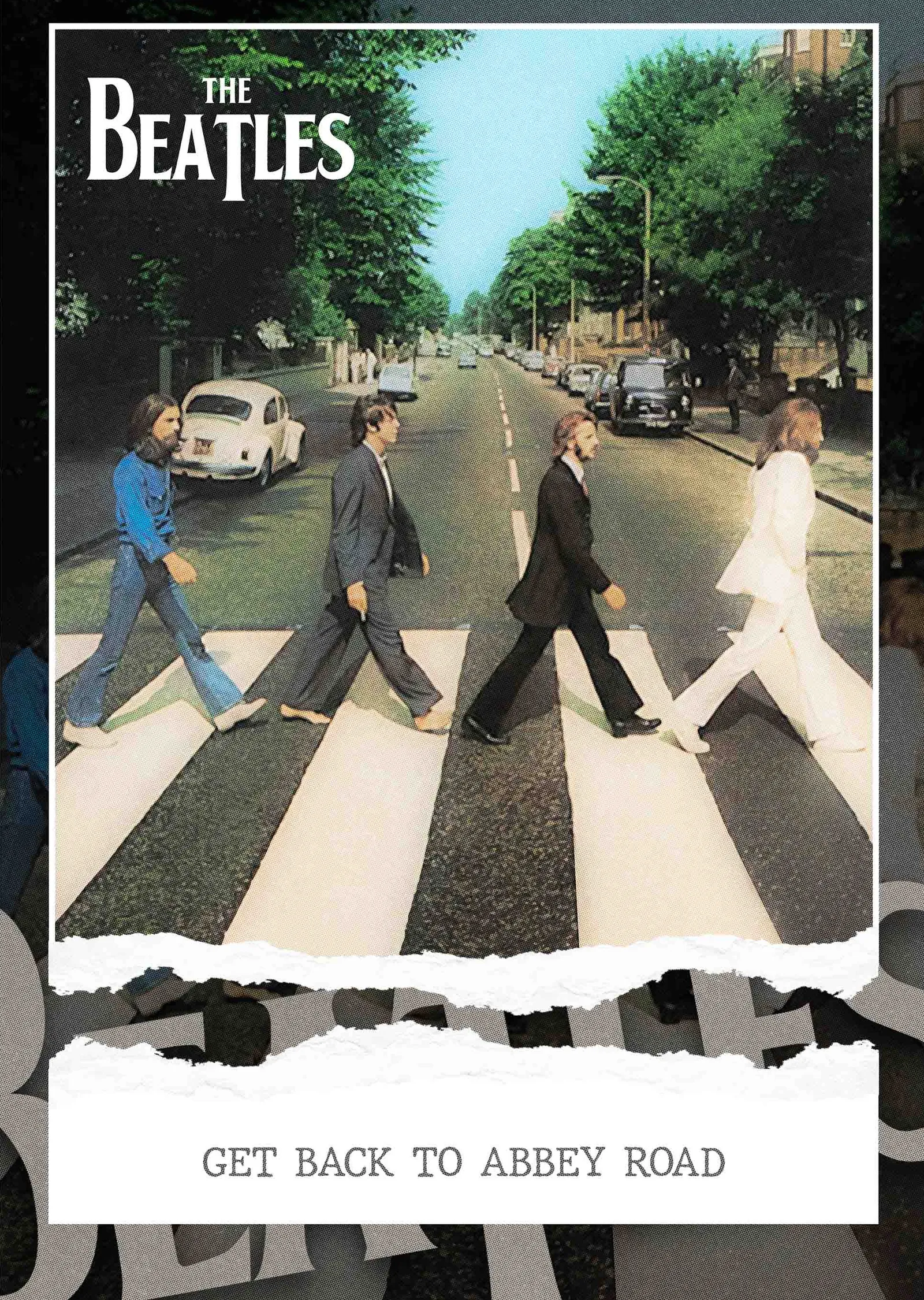 The Beatles: Get Back to Abbey Road metal tablo