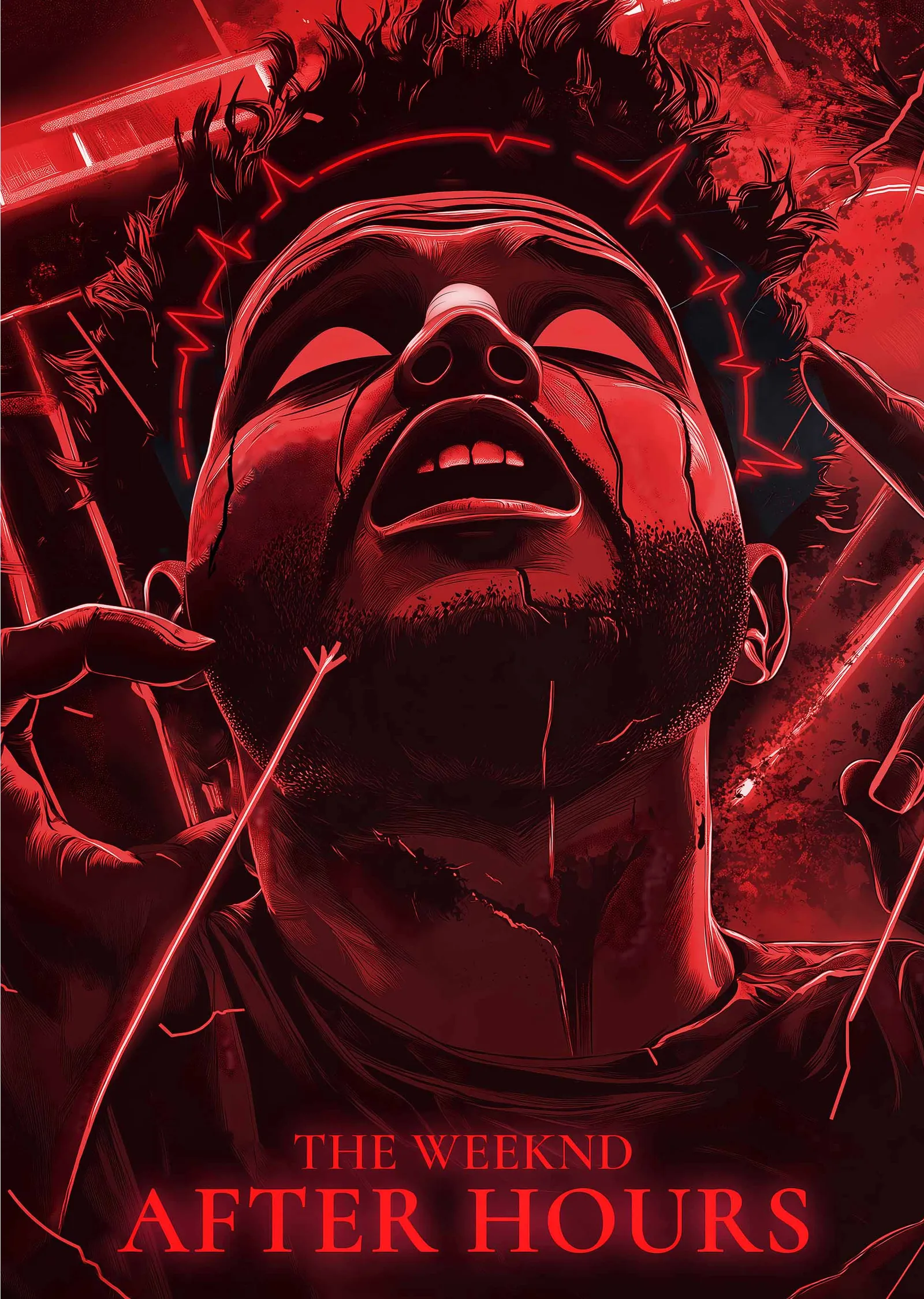 The Weeknd: After Hours Gecesi metal tablo