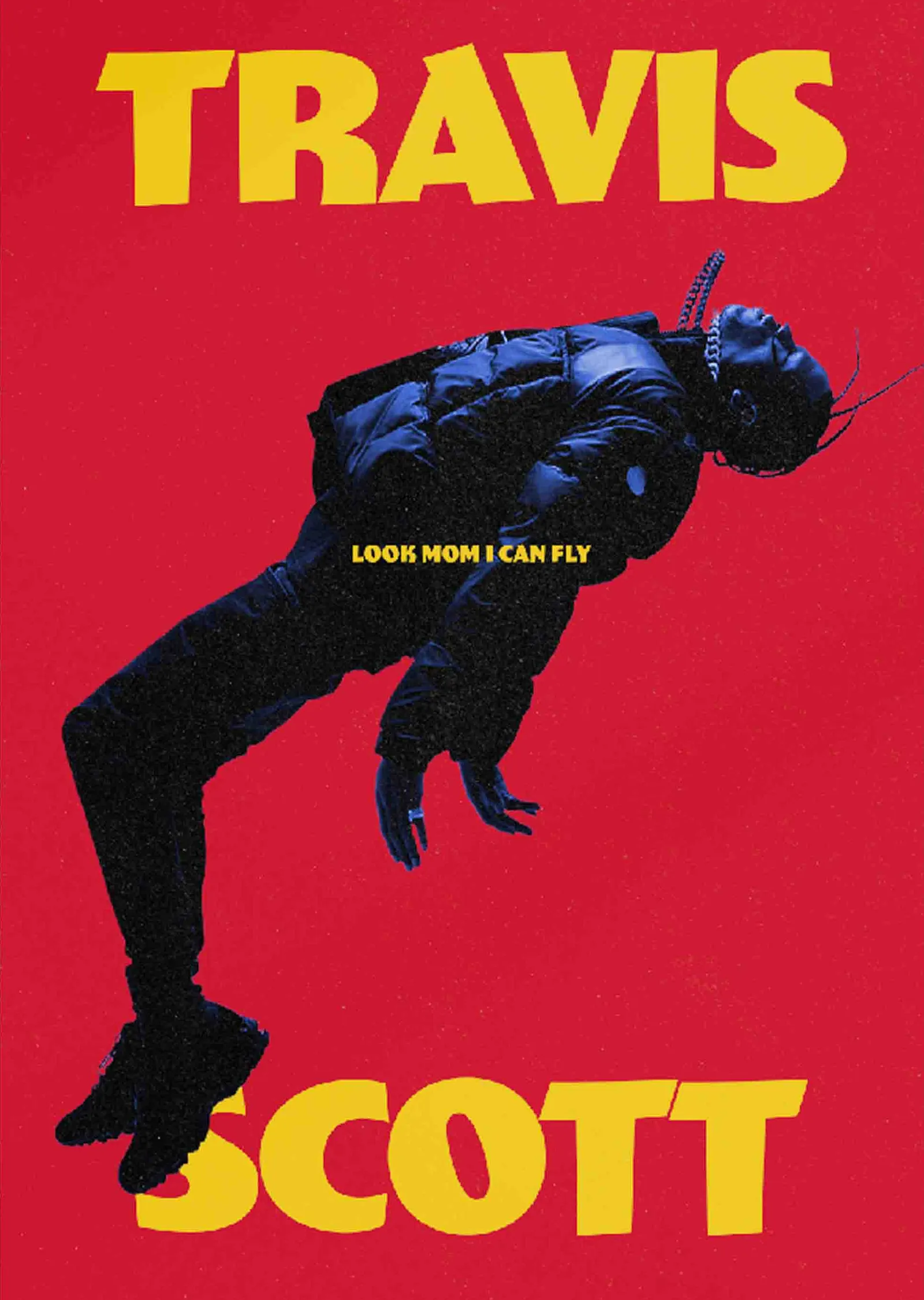 Travis Scott: Look Mom I Can Fly metal tablo