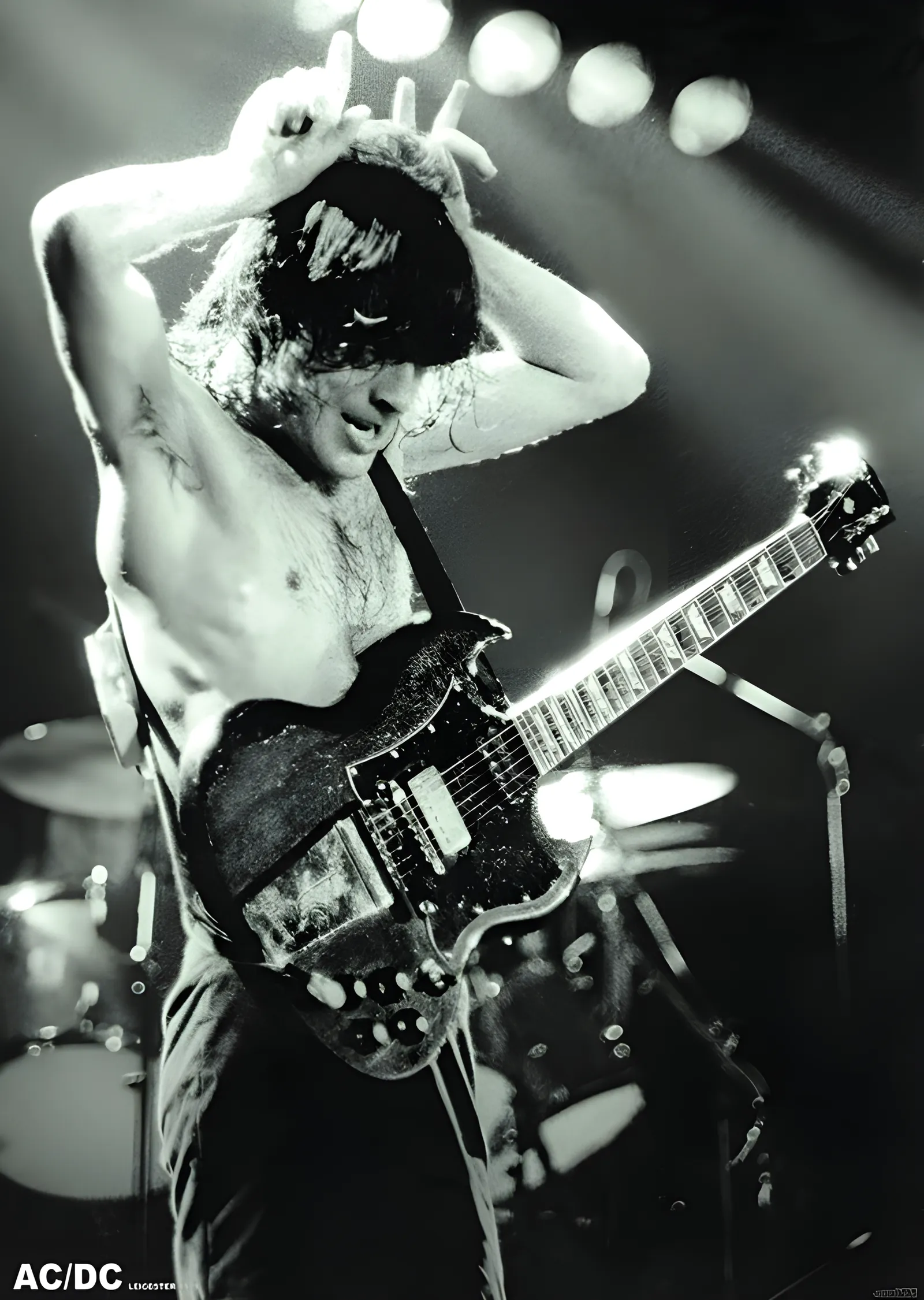 AC/DC: Angus Young 1979 metal tablo