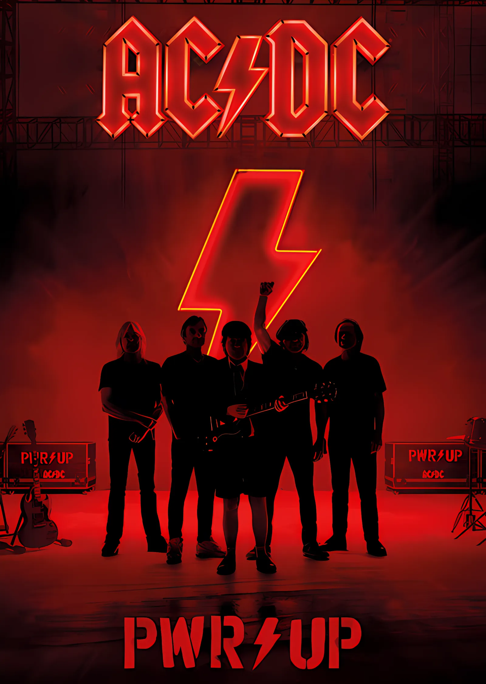 AC/DC: Power Up metal tablo